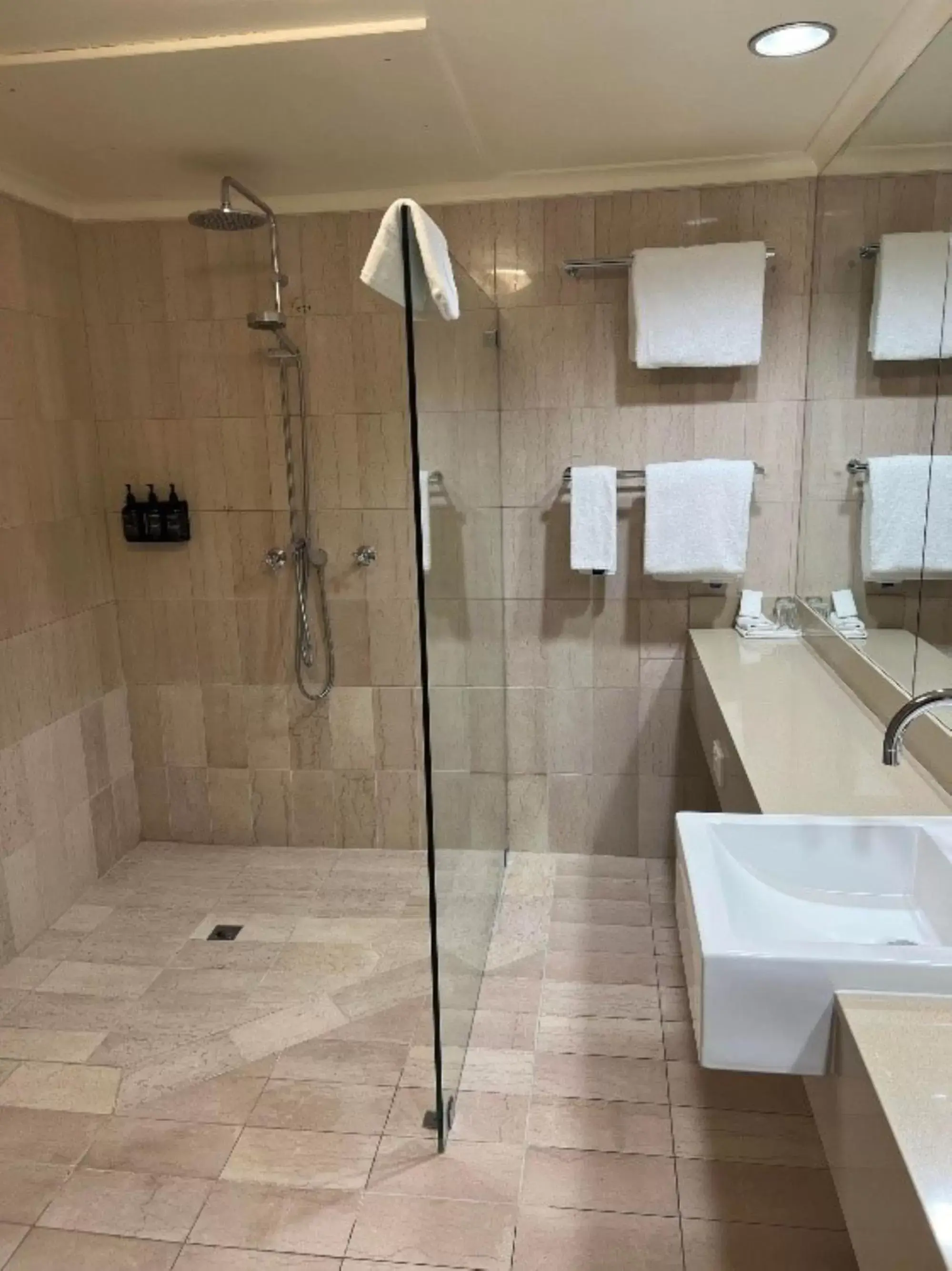 Shower, Bathroom in Mantra Pavilion Hotel Wagga