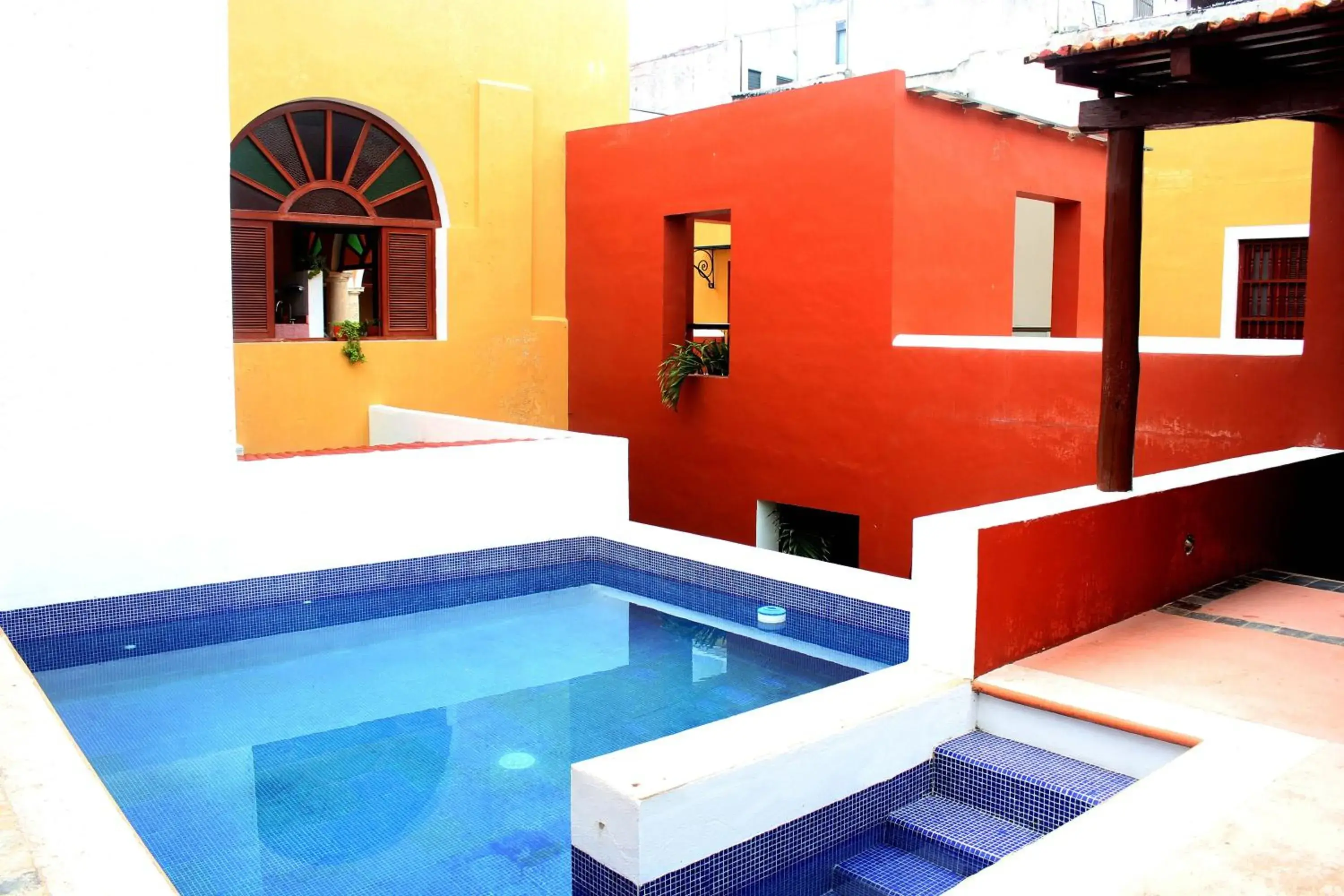 Balcony/Terrace, Swimming Pool in Hotel Boutique Casa Don Gustavo