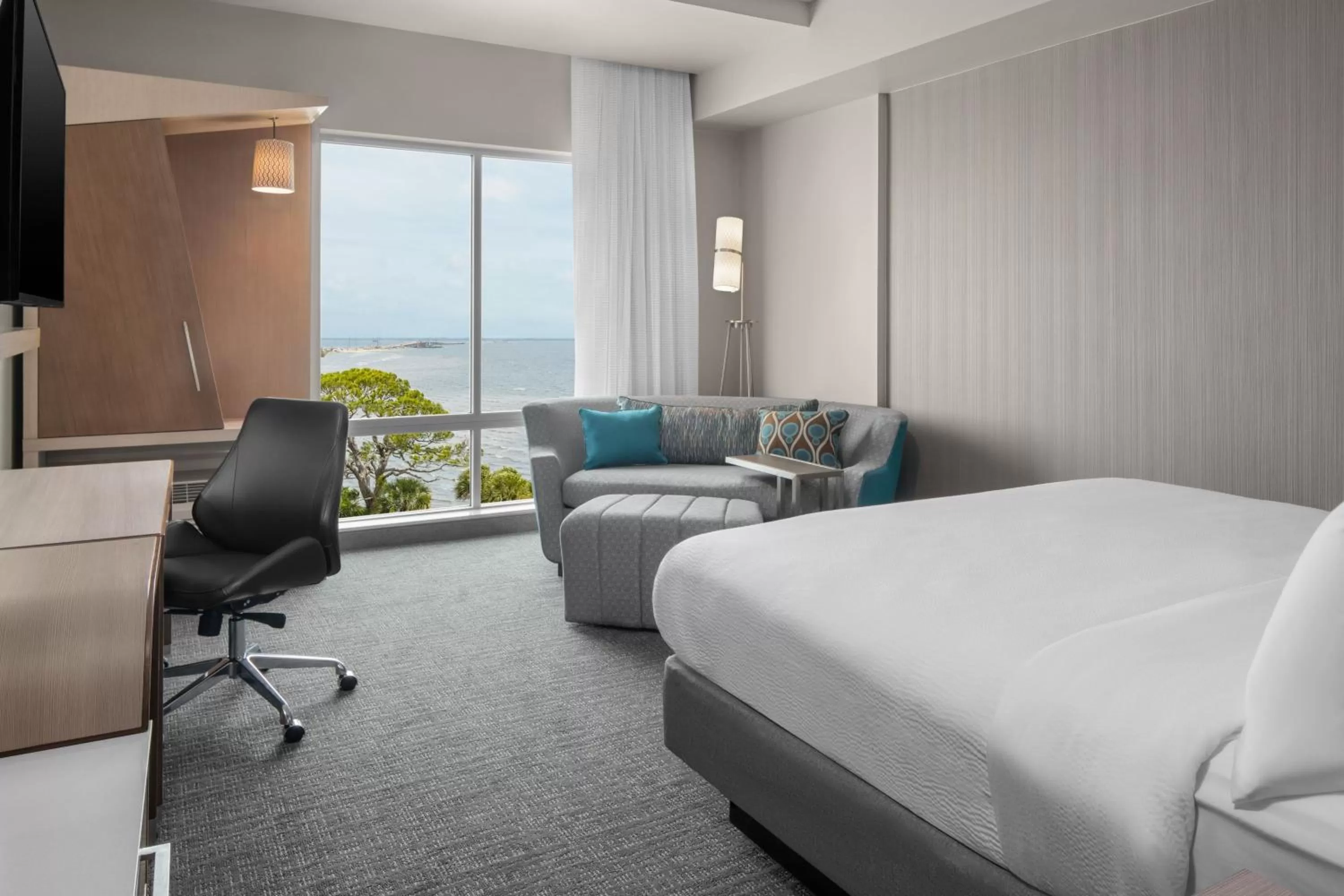 Photo of the whole room, Bed in Courtyard By Marriott Titusville Kennedy Space Center