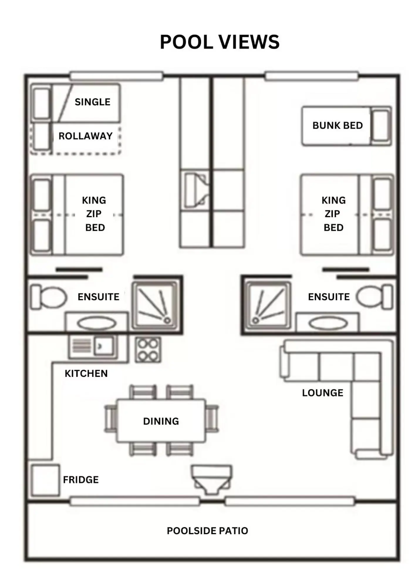 Floor Plan in Noosa North Shore Retreat