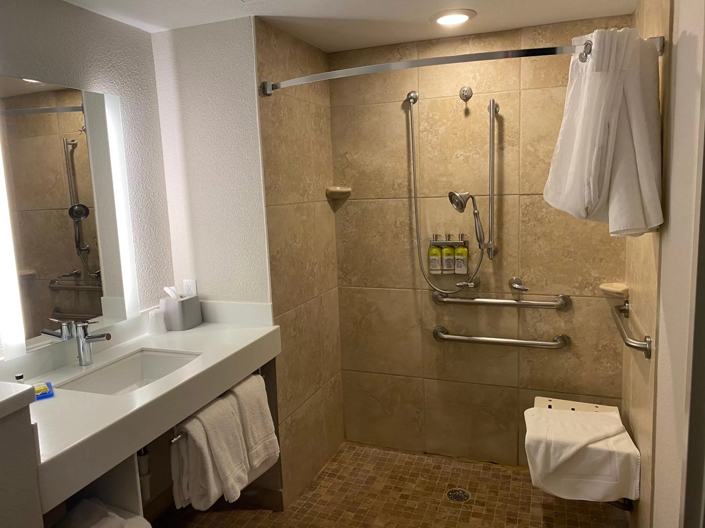 Shower in Holiday Inn Express & Suites Albuquerque Historic Old Town by IHG