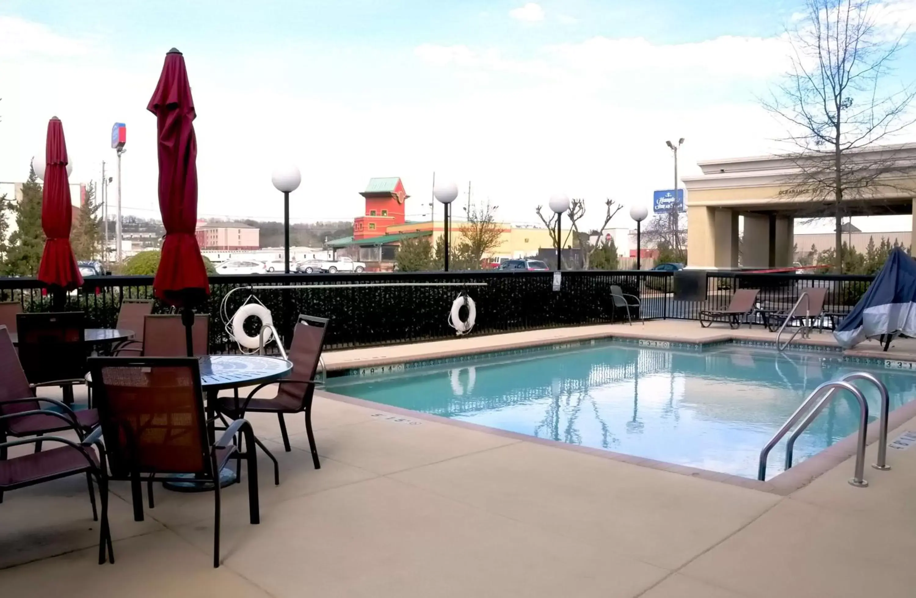 Pool view, Swimming Pool in Hampton Inn & Suites Birmingham-Pelham - I-65