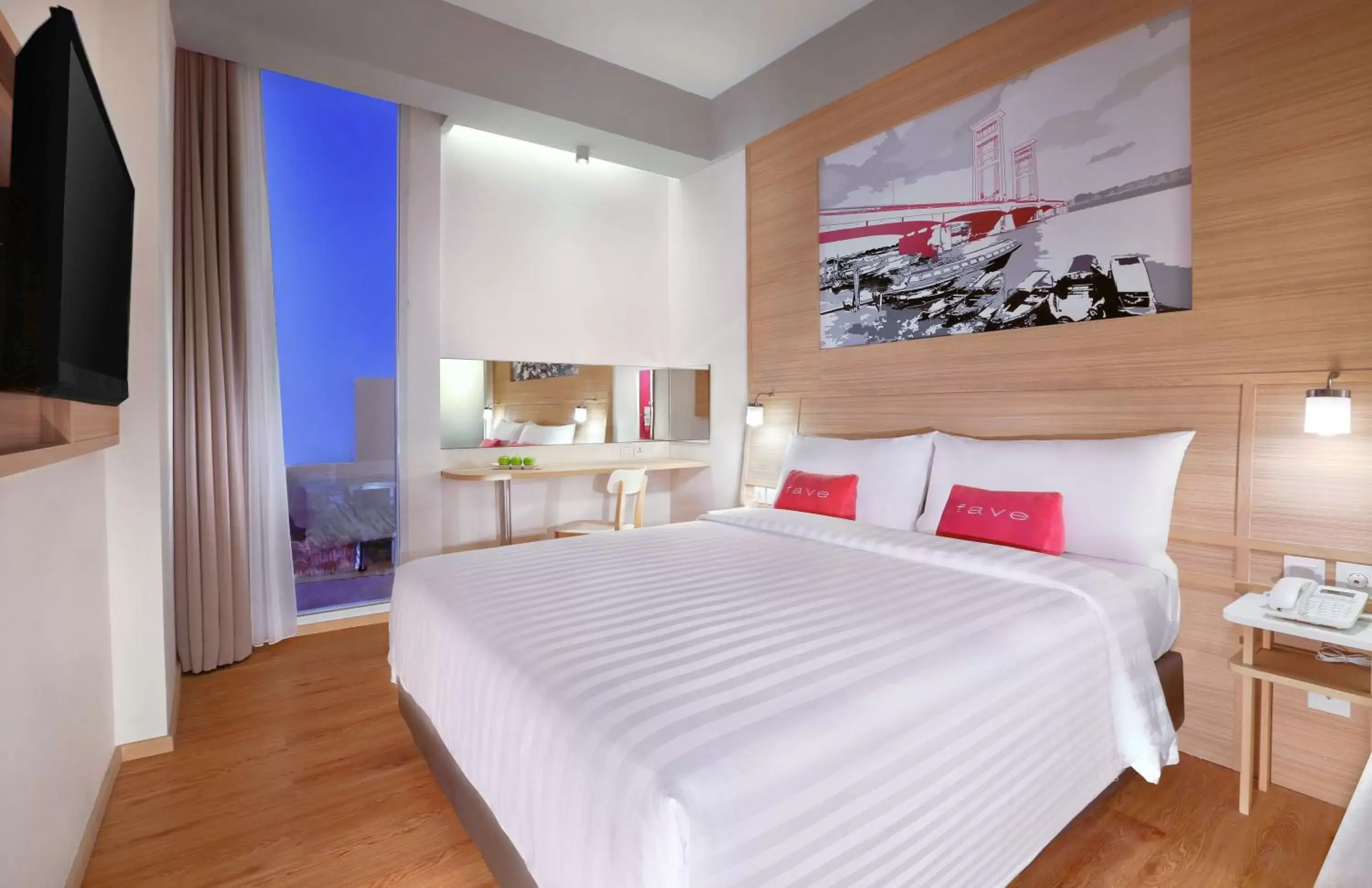 Photo of the whole room, Bed in favehotel Palembang