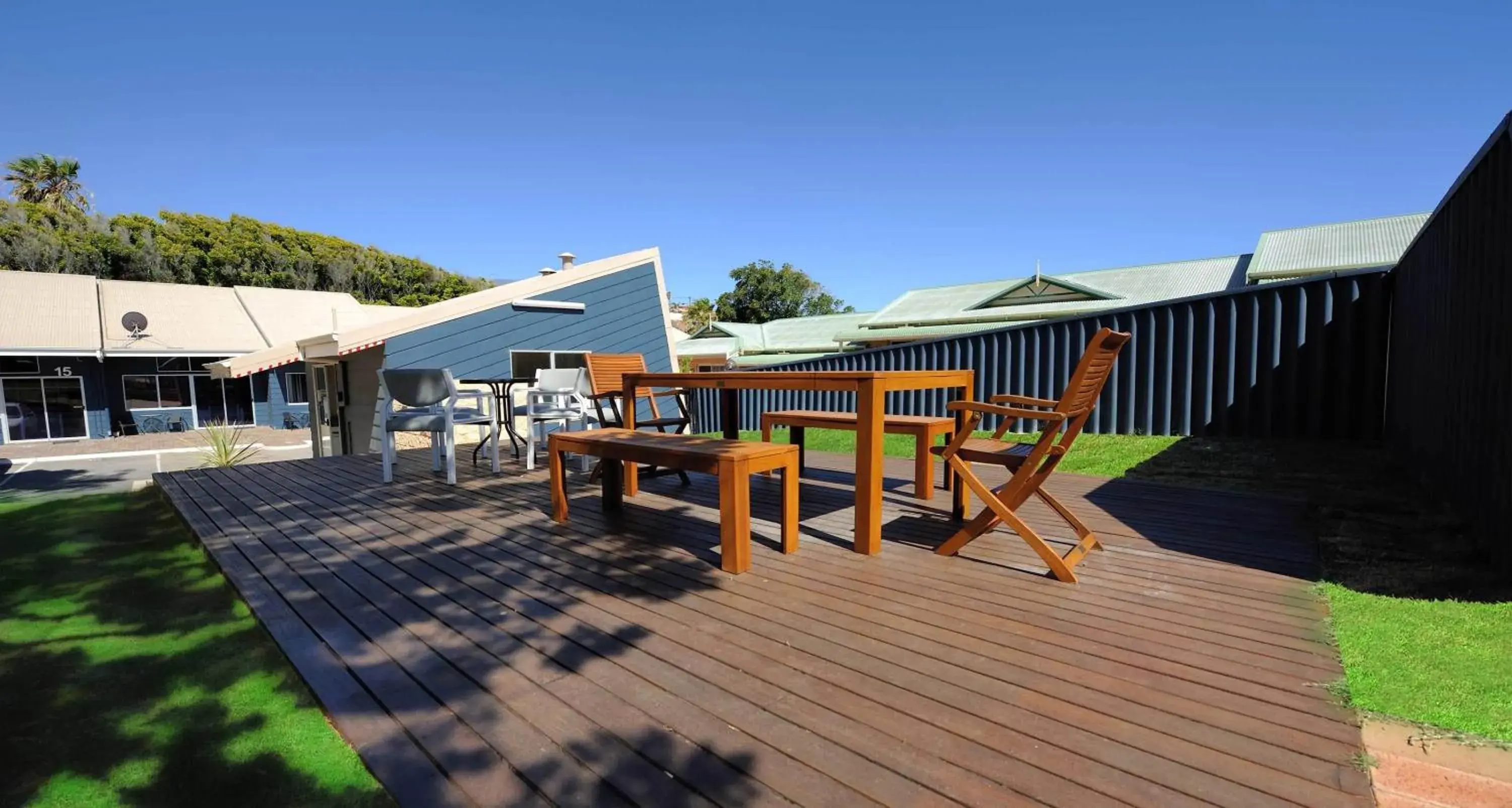 Patio in Abrolhos Reef Lodge