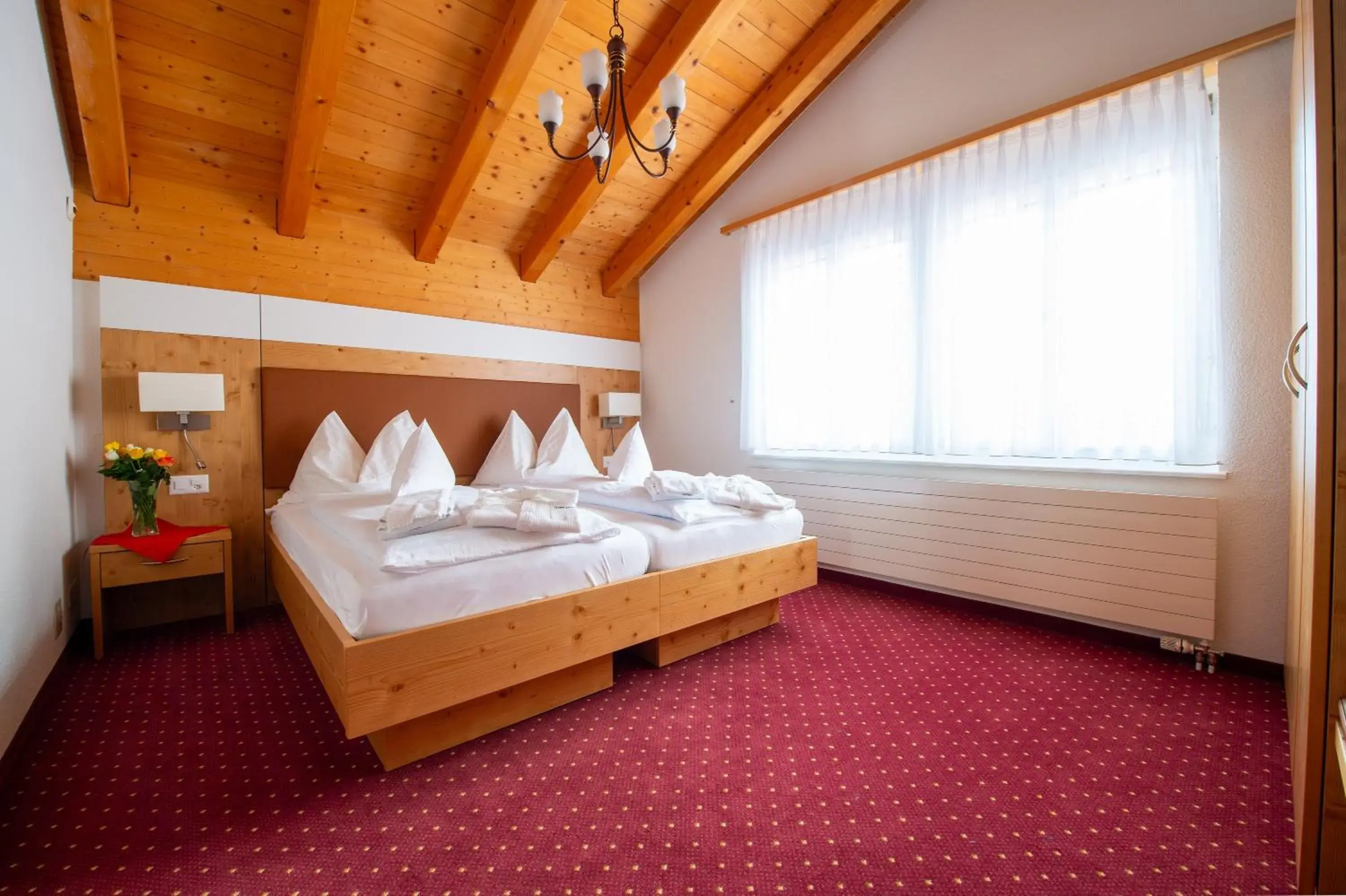 Bed in Hotel Grindelwalderhof