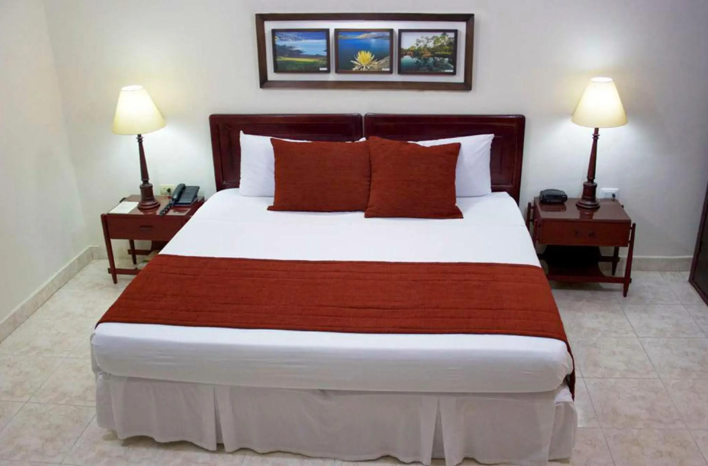 Bed in Hotel San Carlos