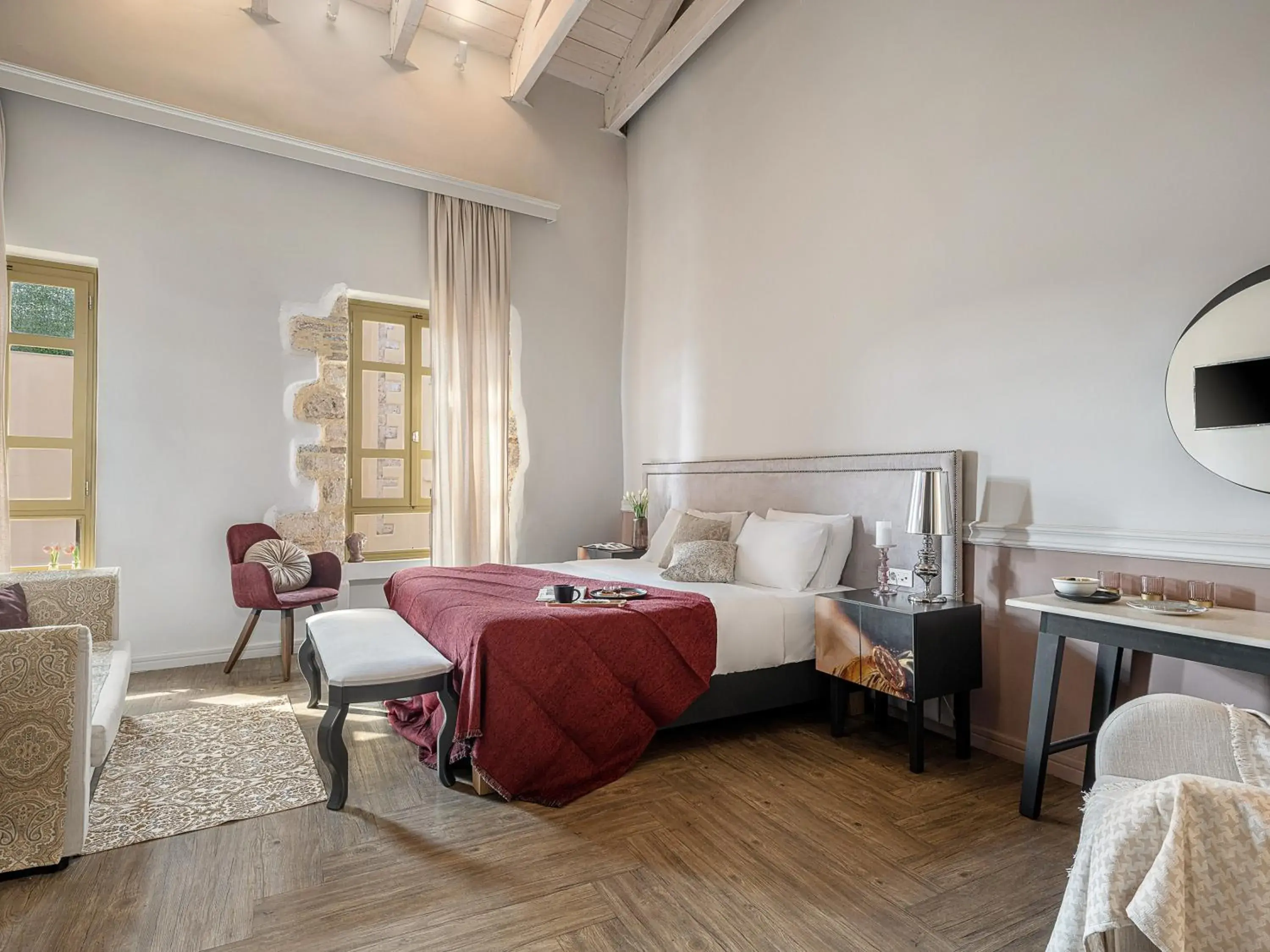 Bedroom, Bed in Elia Palatino Hotel