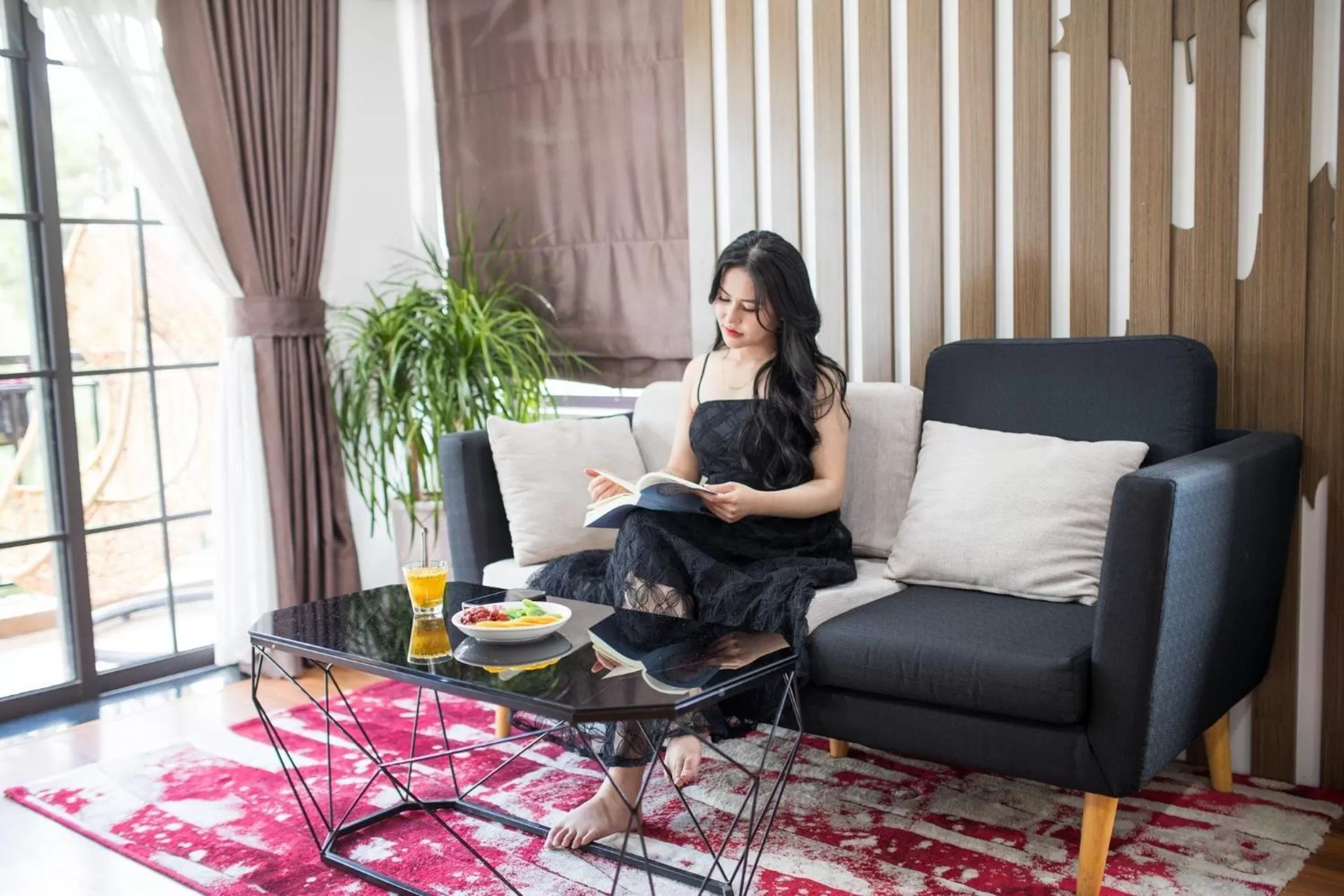 Living room in Khai Ngoc Hotel