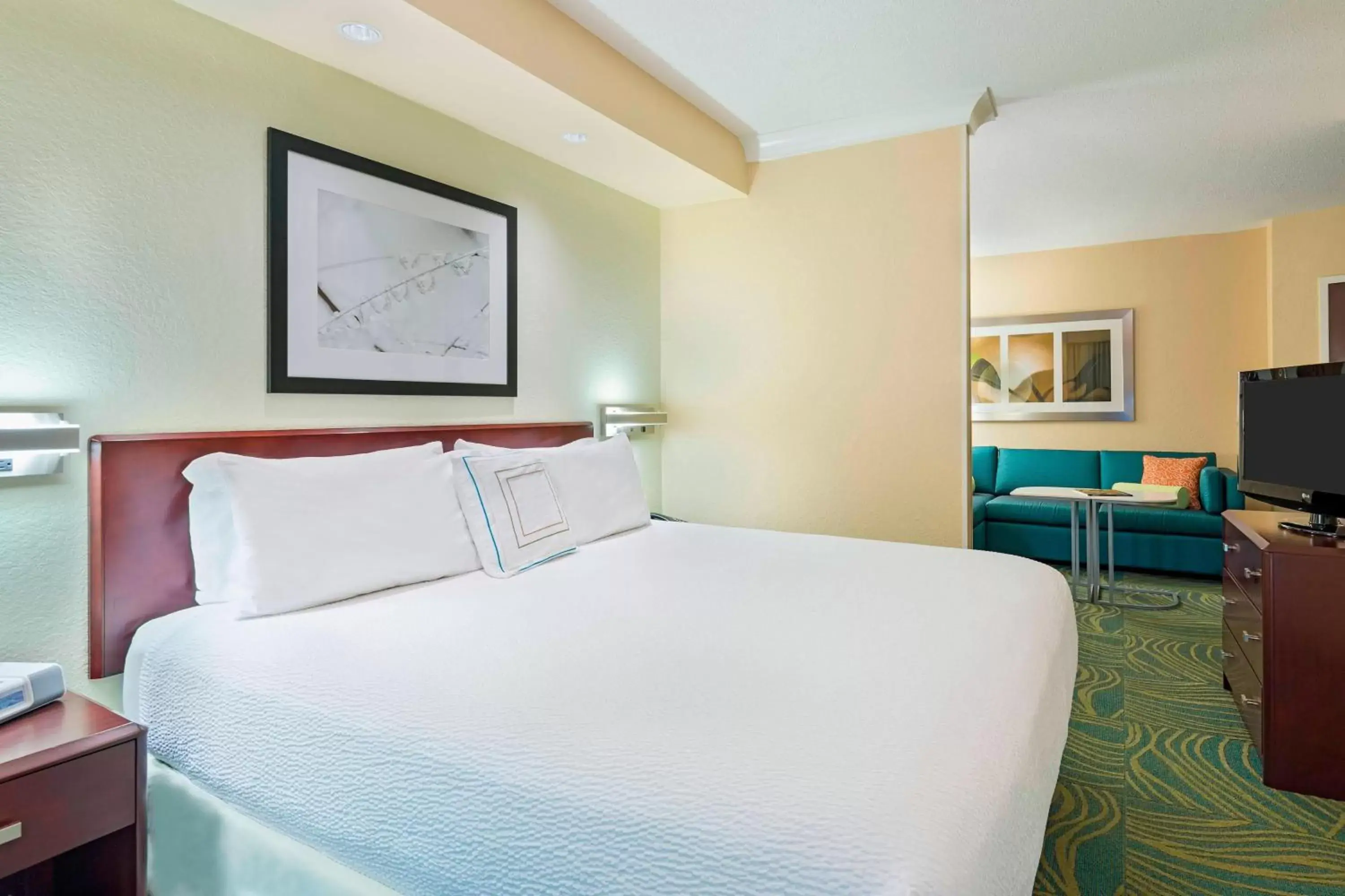 Photo of the whole room, Bed in SpringHill Suites Fort Myers Airport