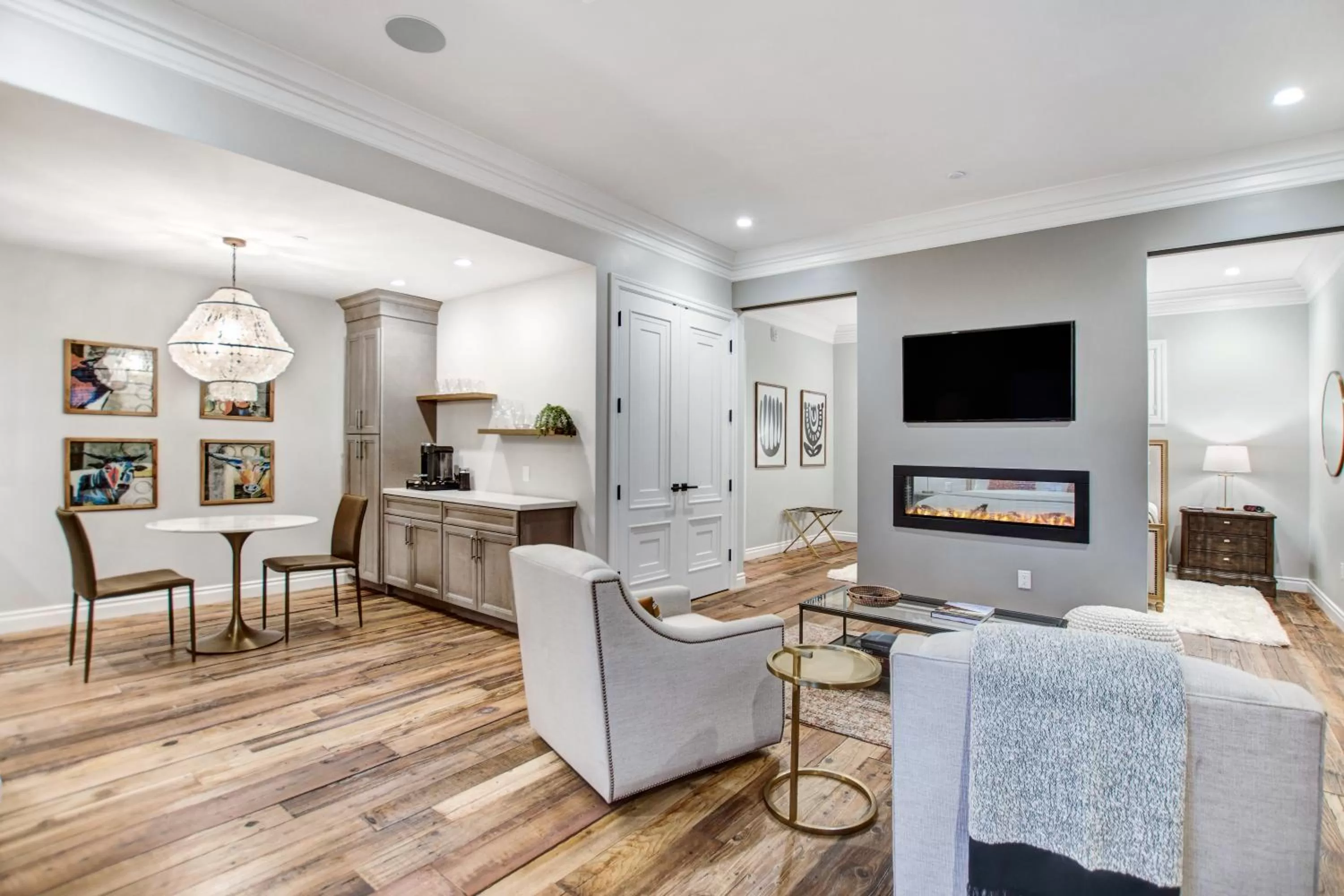 Living room, Seating Area in Sonoma Bungalows