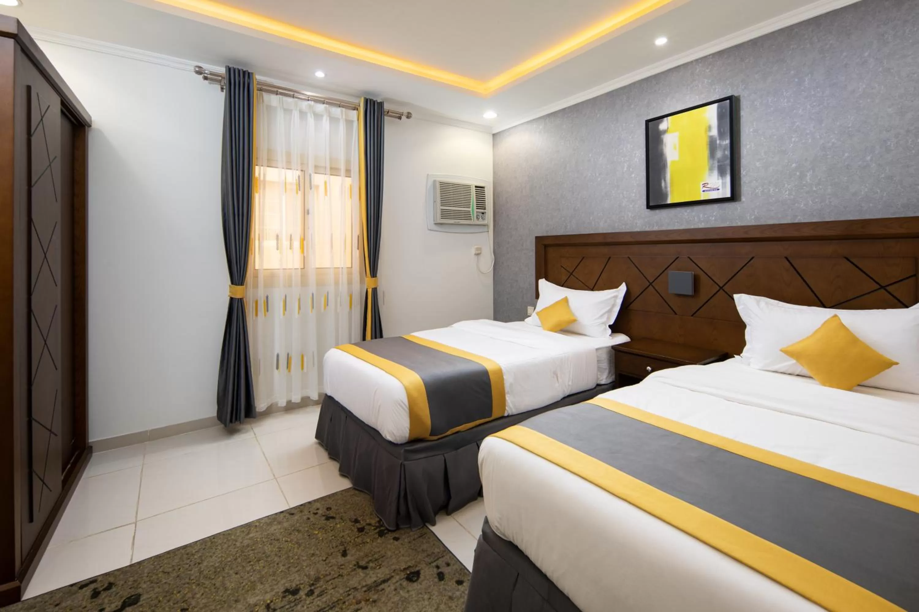 Bedroom, Bed in Mirada Purple Al Waha - Serviced Apartments