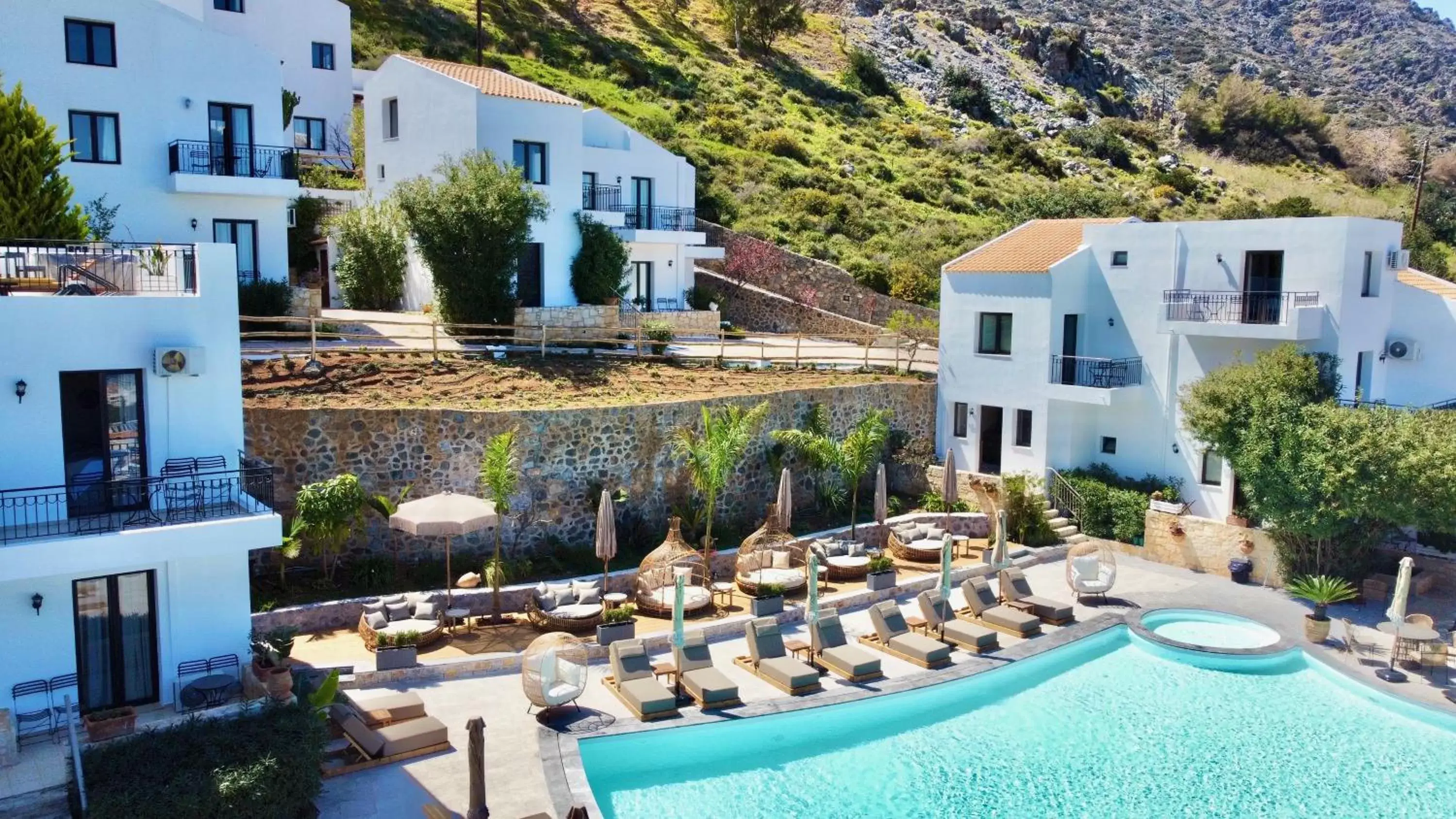 Pool View in Creta Blue Boutique Hotel