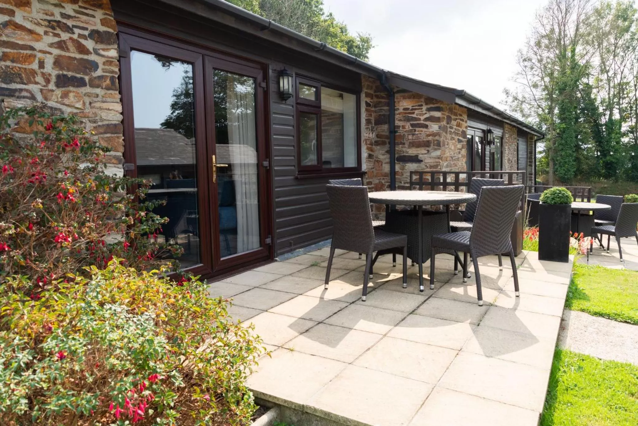 Patio in Trenython Manor Resort