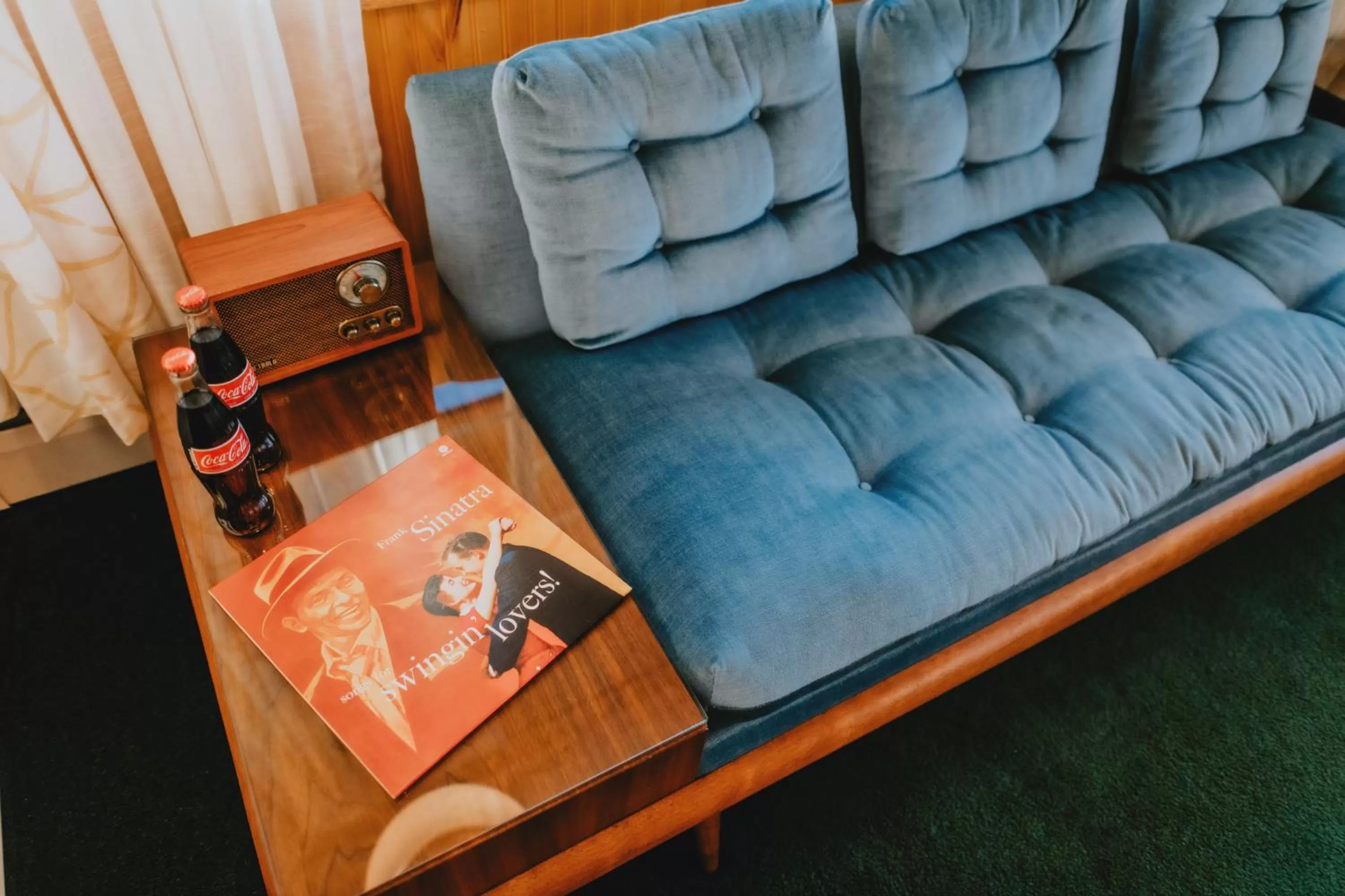 Communal lounge/ TV room in Sapphire Motel Midtown Bozeman