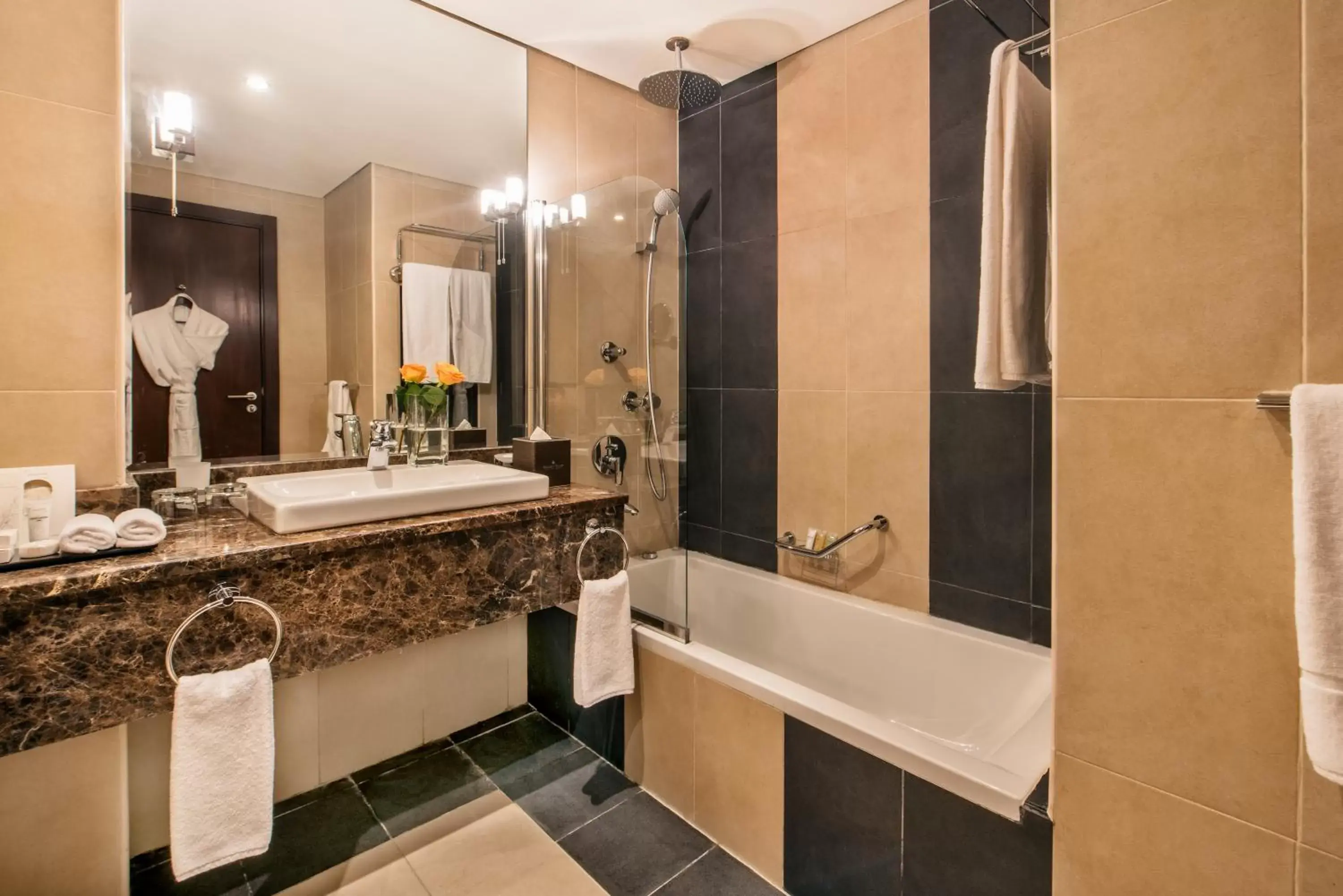 Bathroom in Golden Tulip Doha Hotel