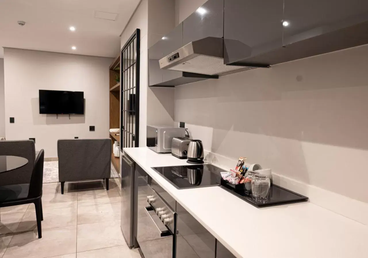 kitchen, Kitchen/Kitchenette in The Catalyst Apartment Hotel by NEWMARK