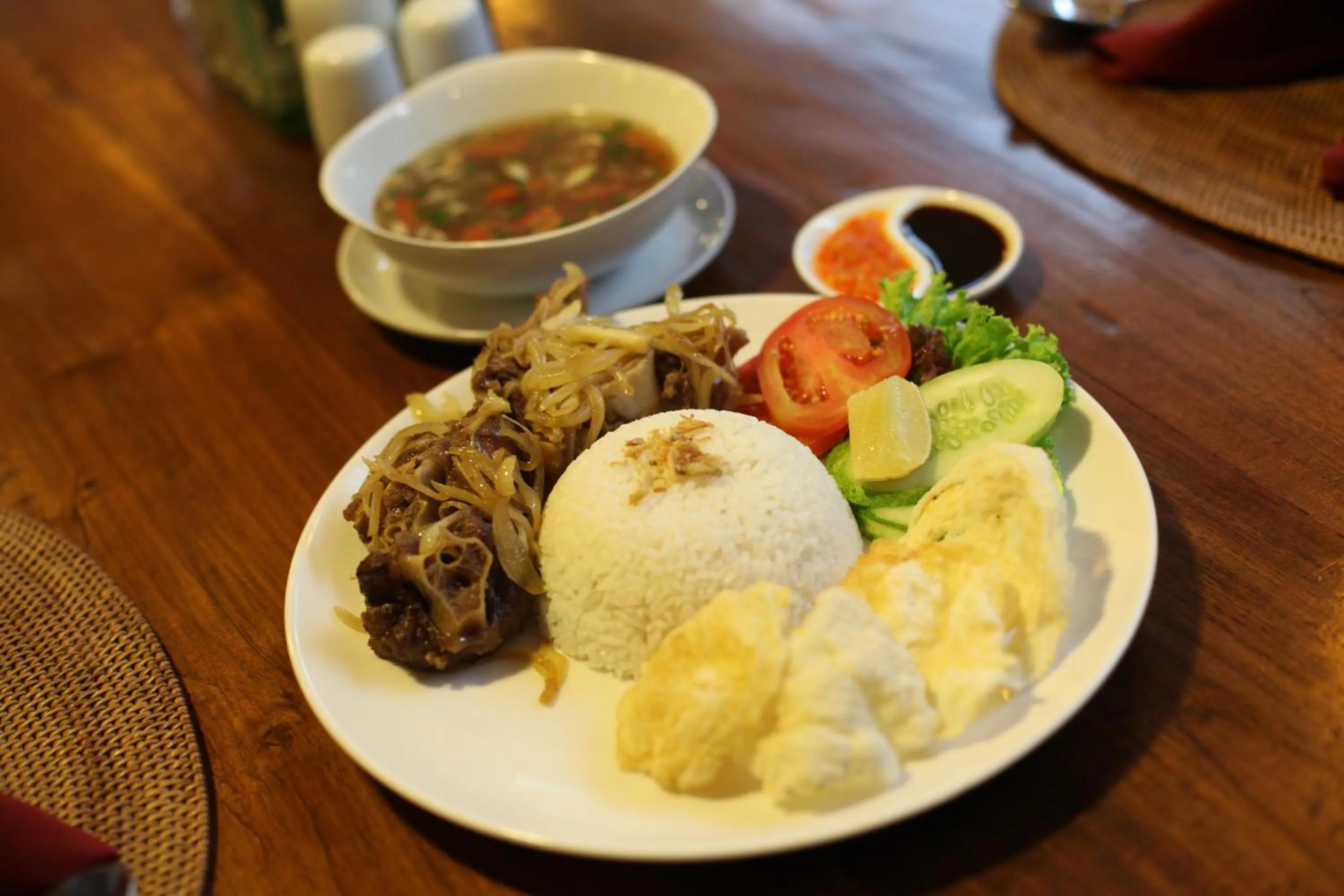 Food close-up in Villa Damar Boutique Hotel