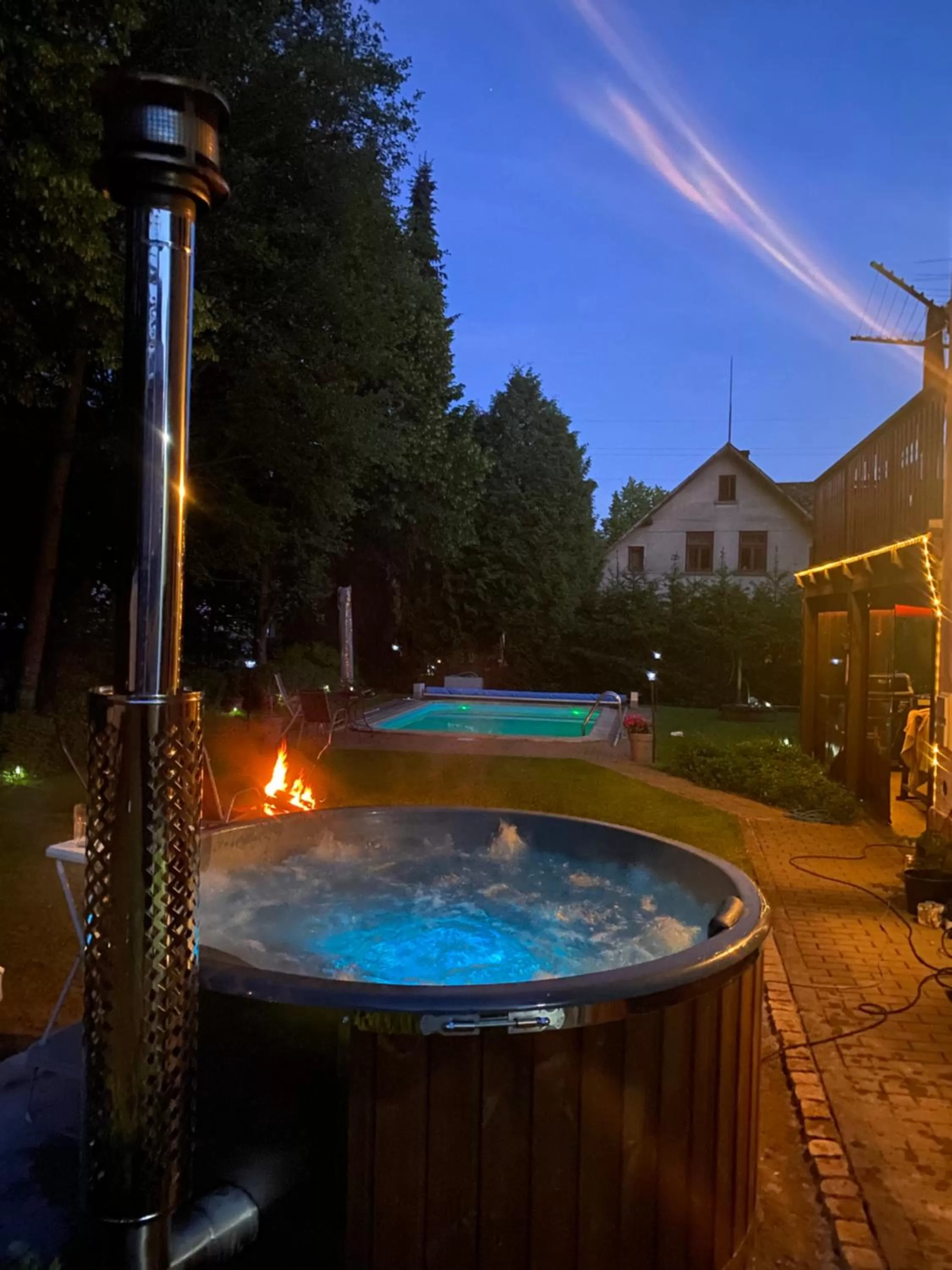 Hot Tub in Droom b&b Čermná