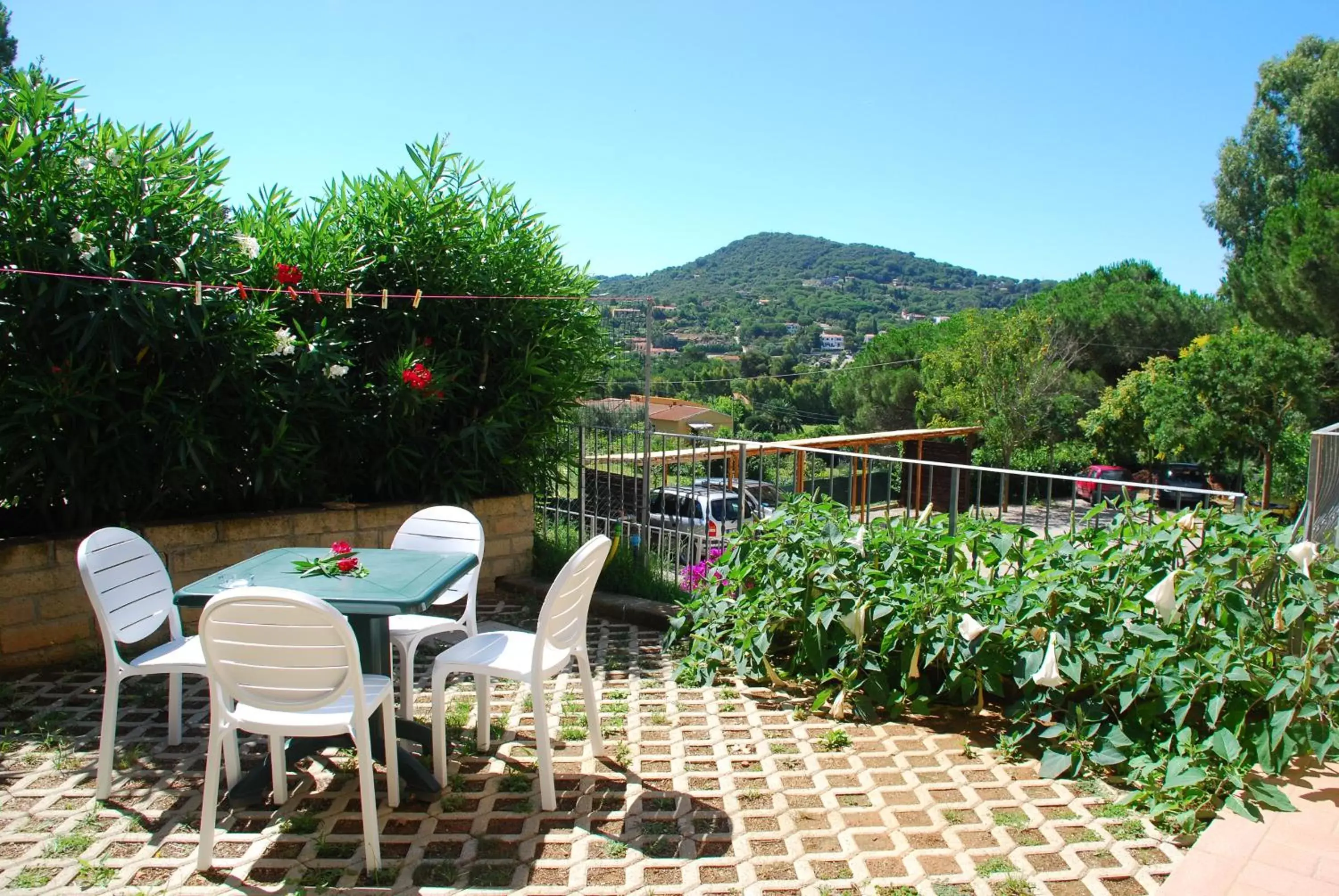 Patio in Hotel Villa Wanda