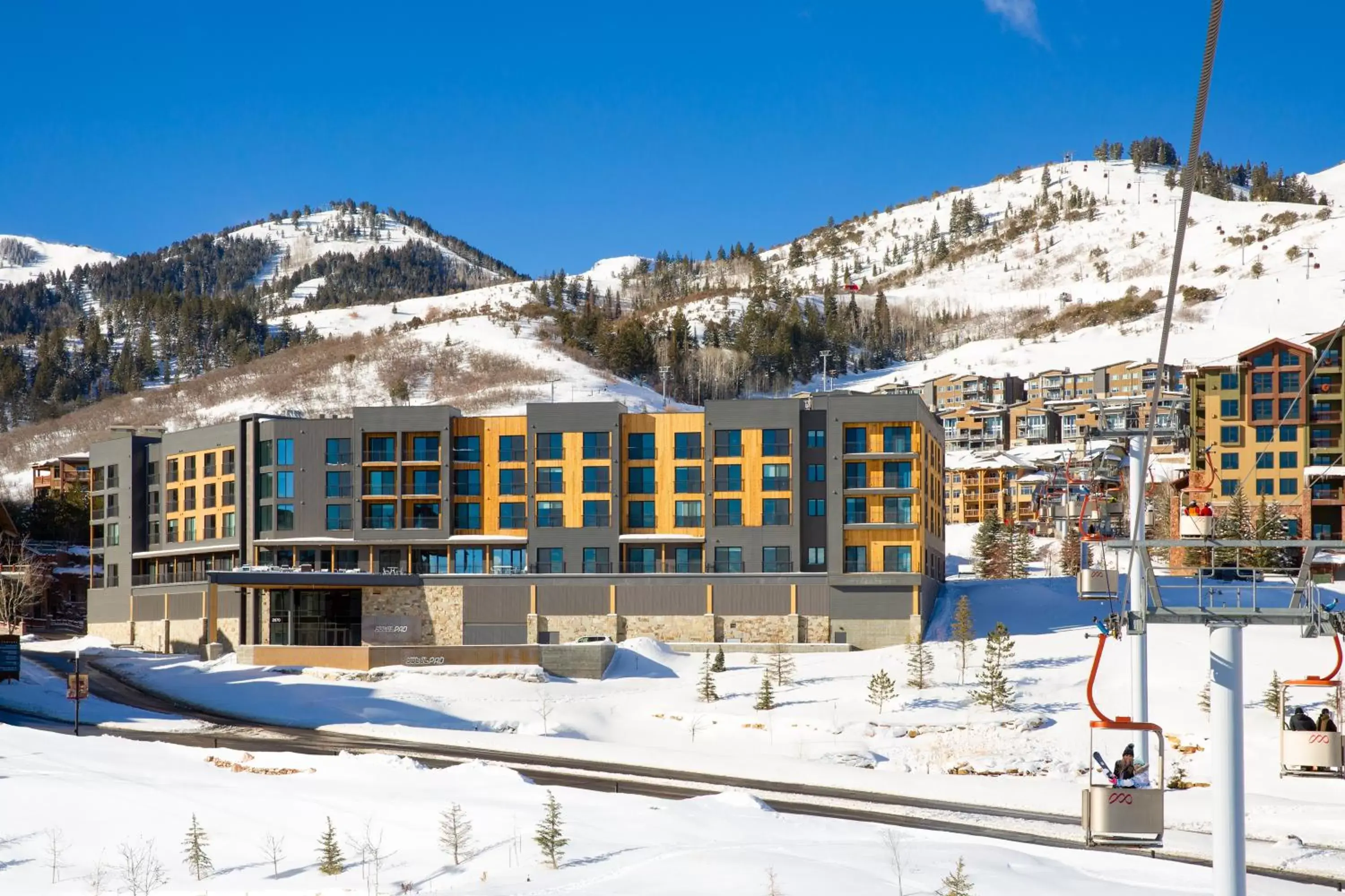 Property building, Winter in YOTELPAD Park City