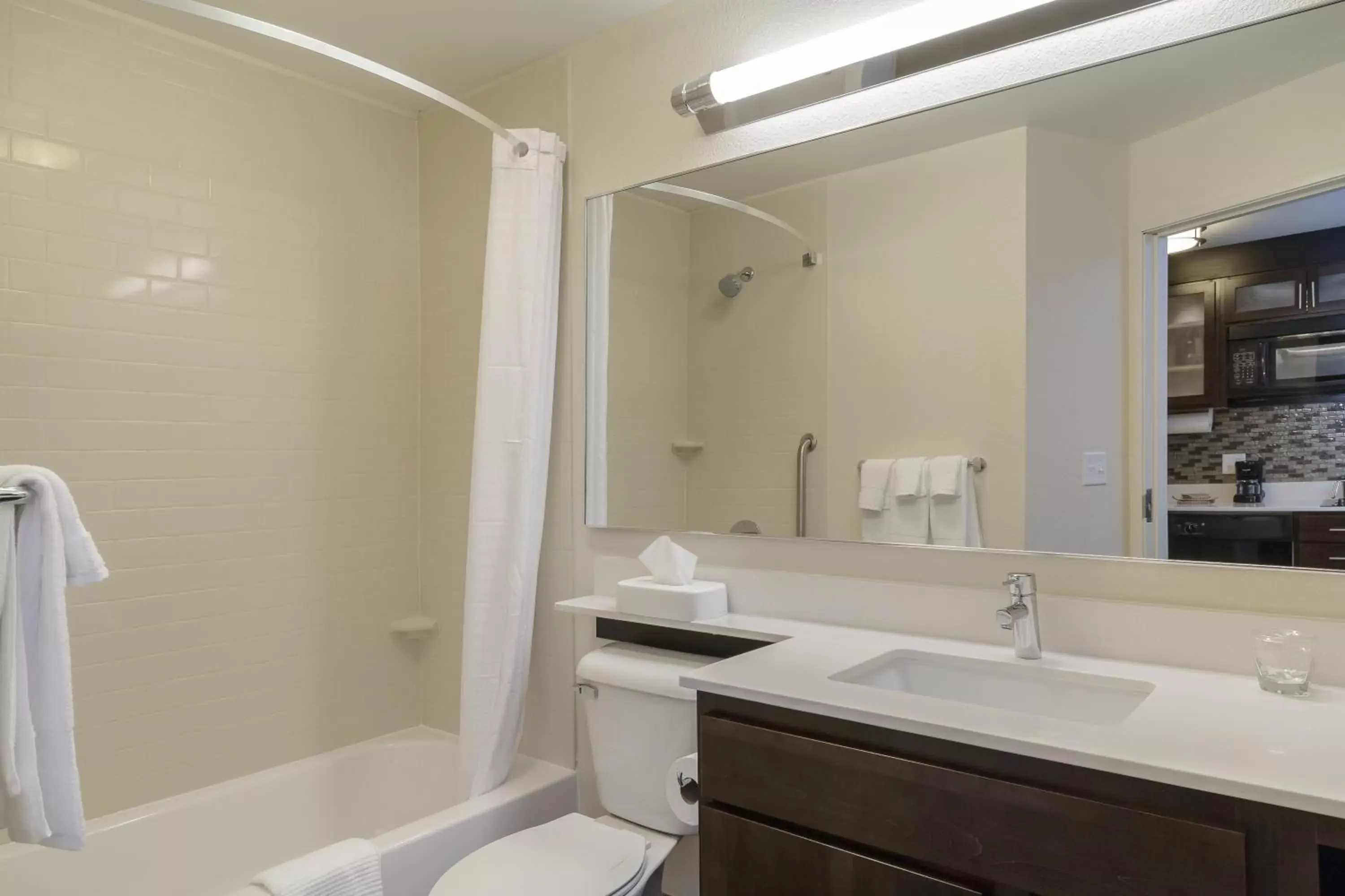 Bathroom in Candlewood Suites Mishawaka, an IHG Hotel