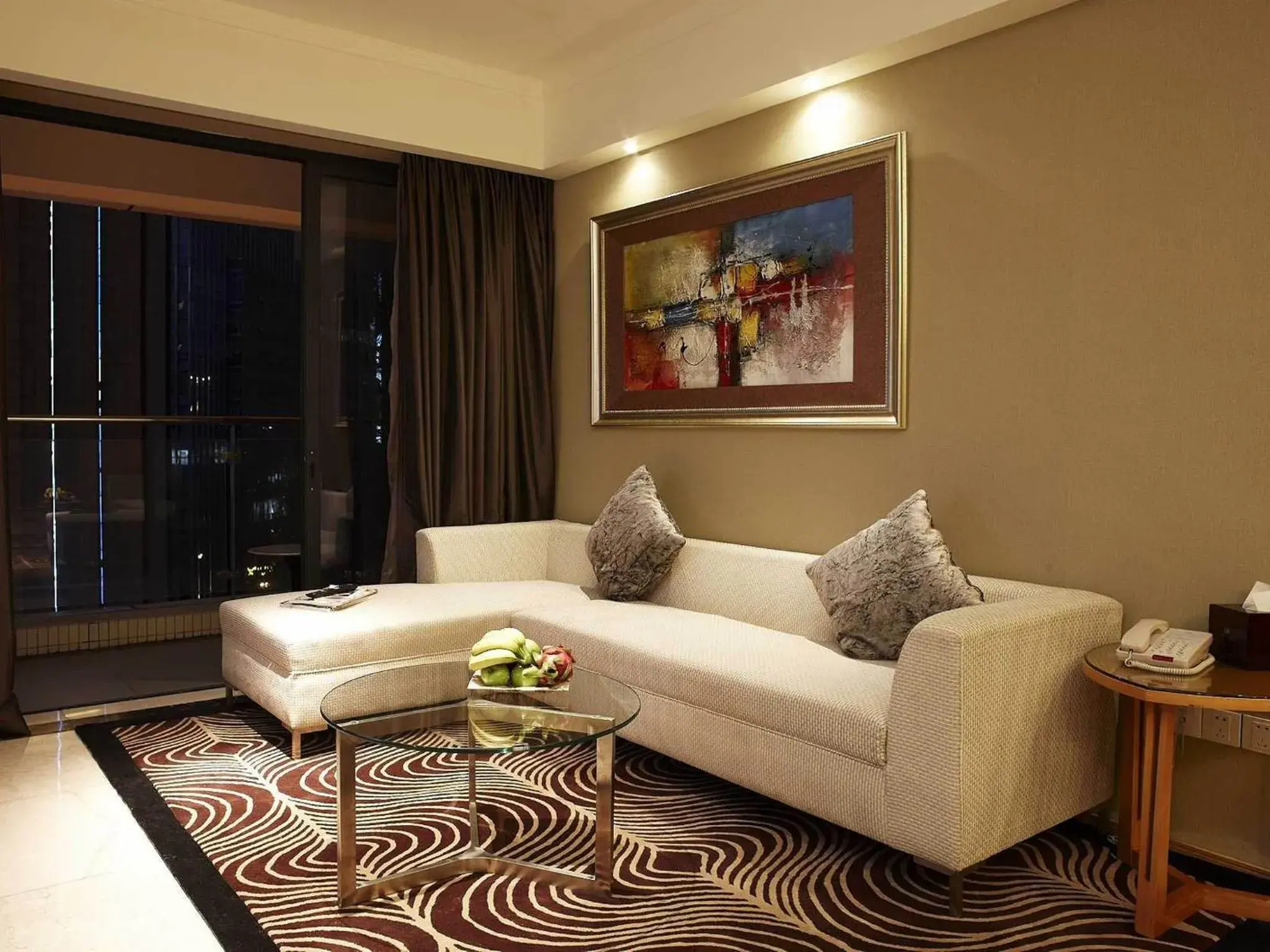 Living room, Seating Area in Dan Executive Hotel Apartment Zhujiang New Town