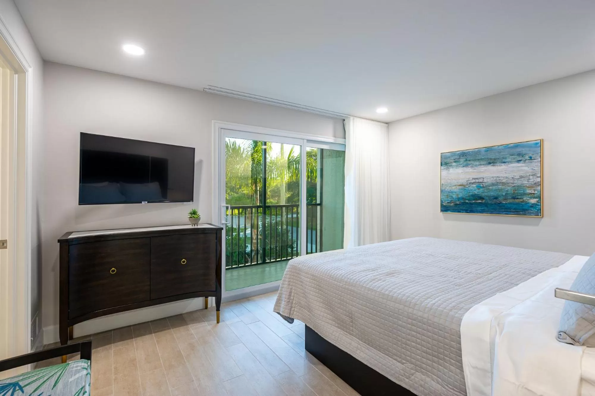 Balcony/Terrace, Bed in Wiggins Pass Chalet