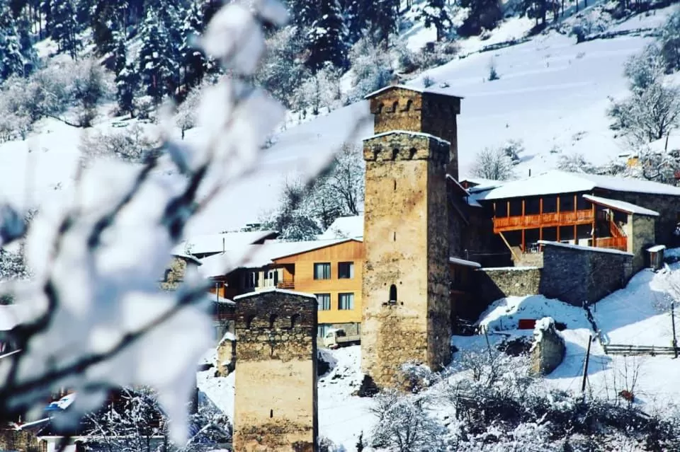 Winter in Hotel Shgedi Mestia