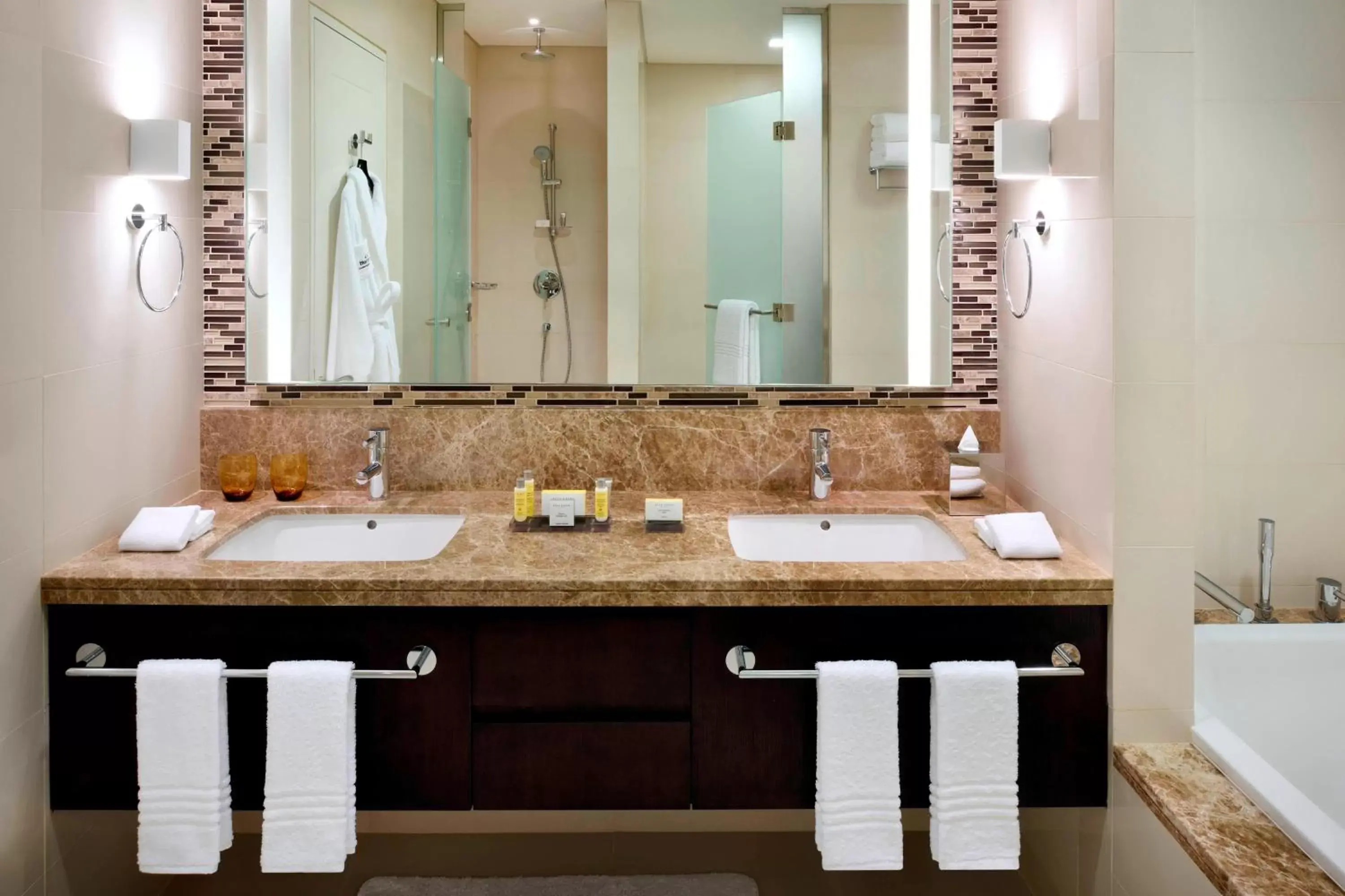 Bathroom in Marriott Executive Apartments Downtown, Abu Dhabi