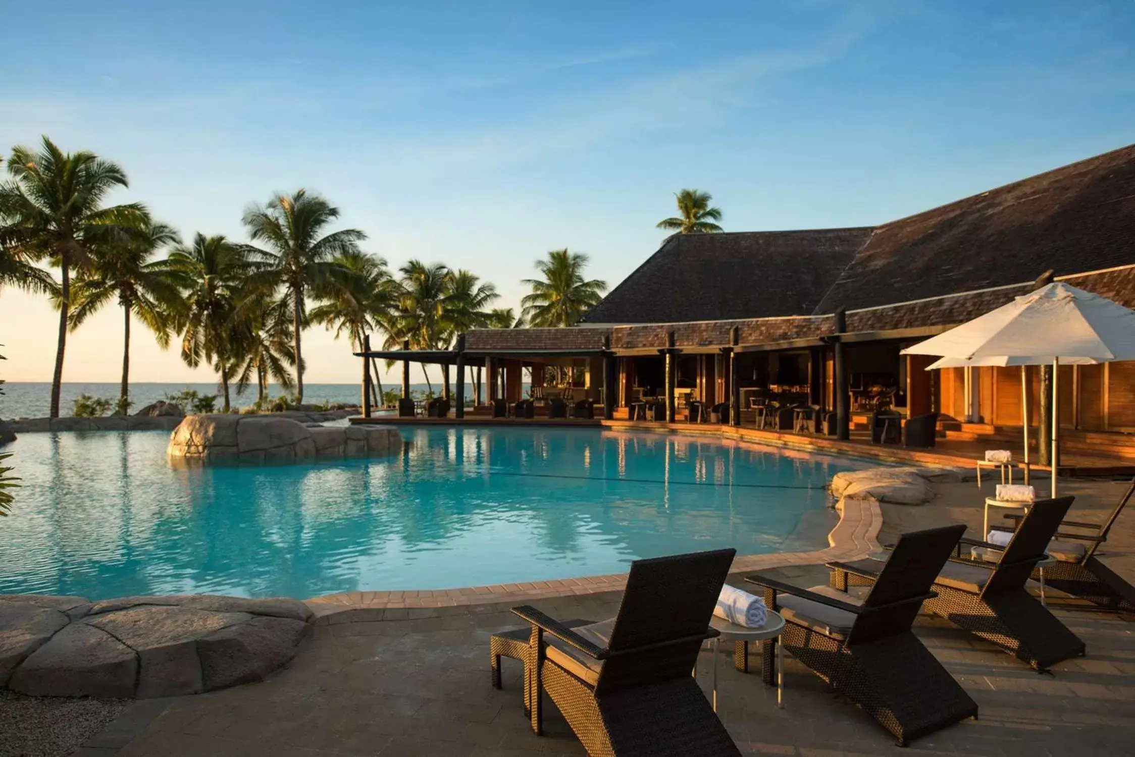 Pool view, Swimming Pool in DoubleTree by Hilton Fiji - Sonaisali Island