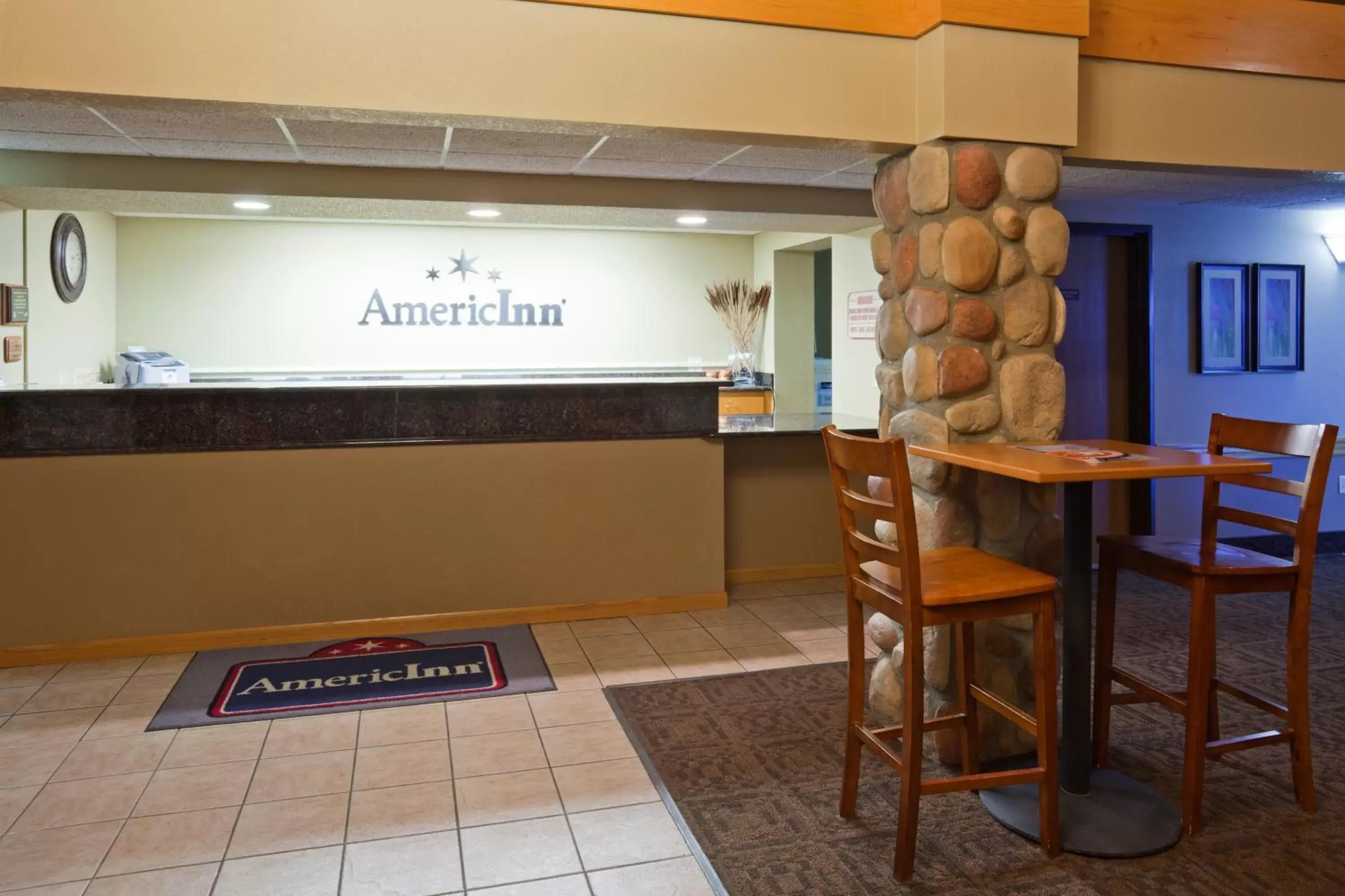 Lobby or reception in AmericInn by Wyndham Bismarck