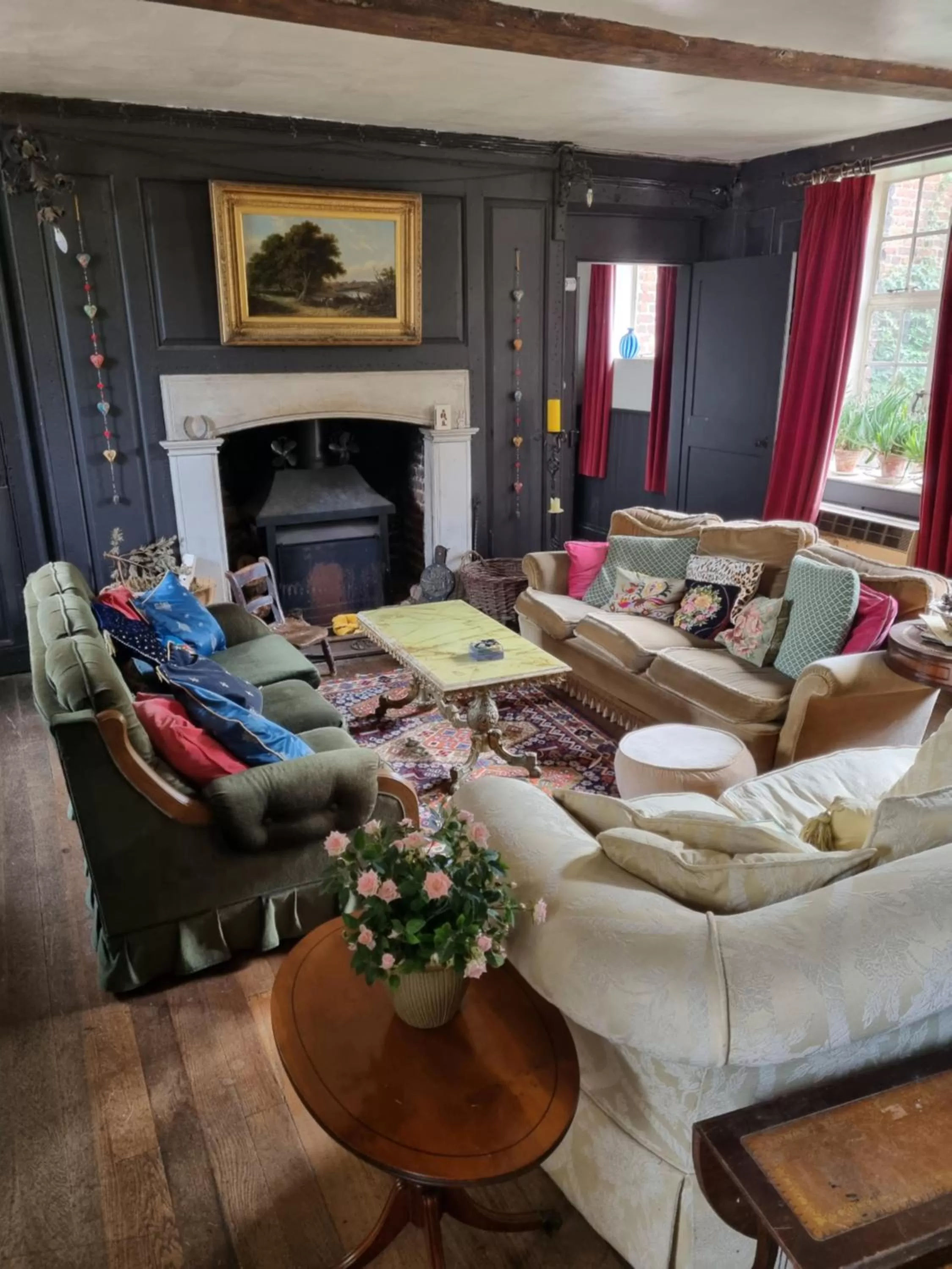 Seating area in Old Manor House