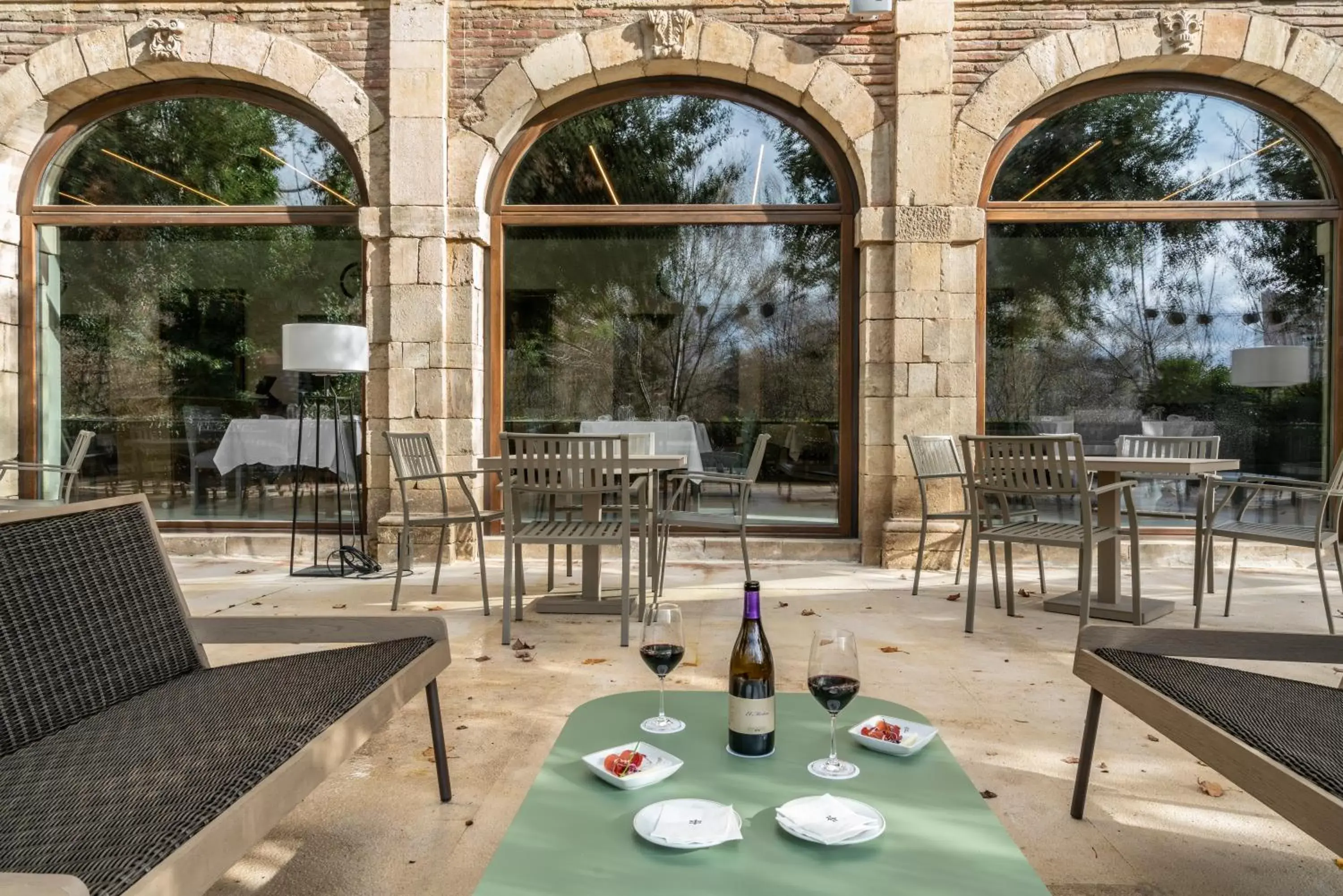 Patio, Restaurant/Places to Eat in Parador de Turismo de León