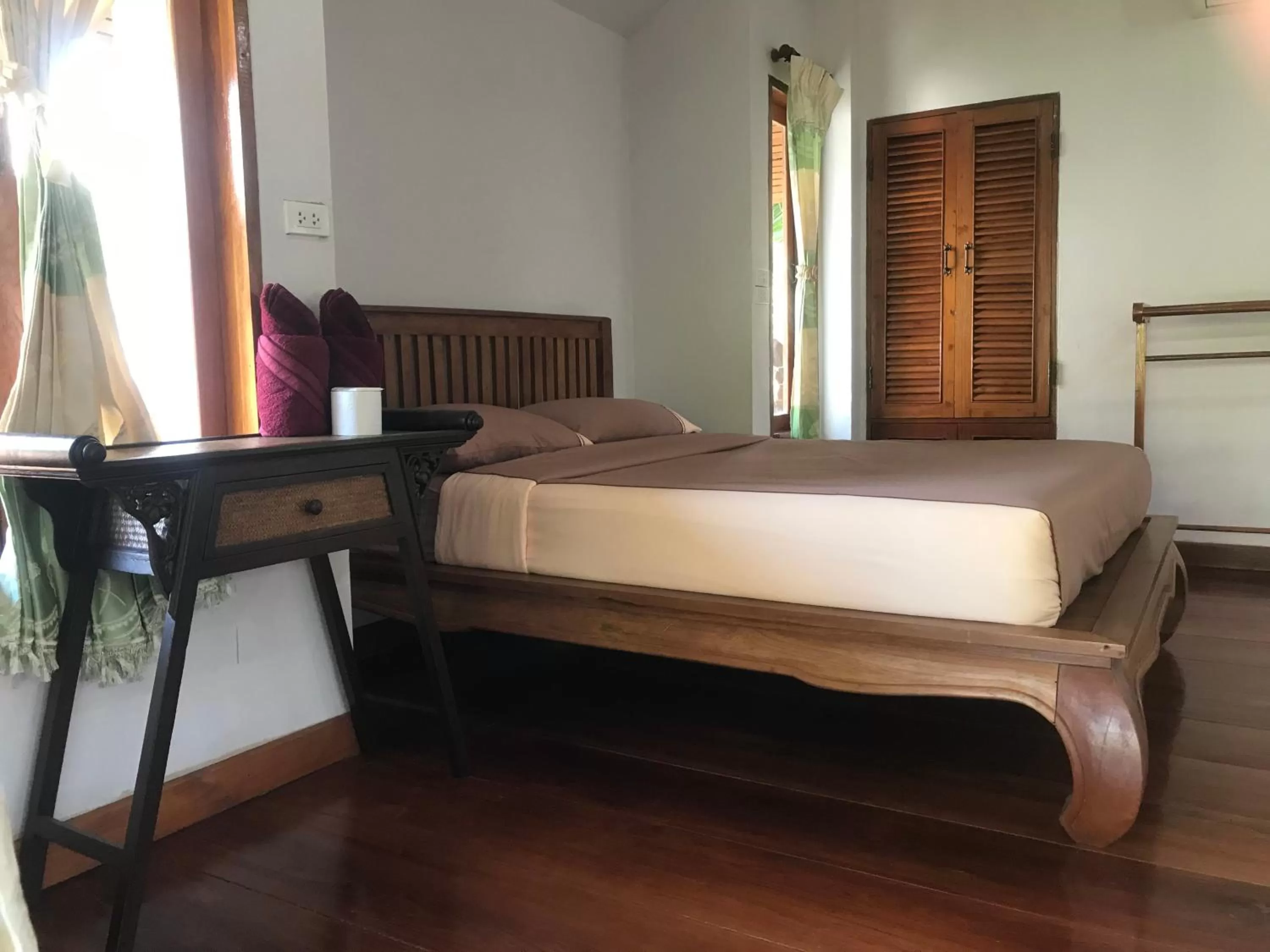 Bed in Pai Loess Resort