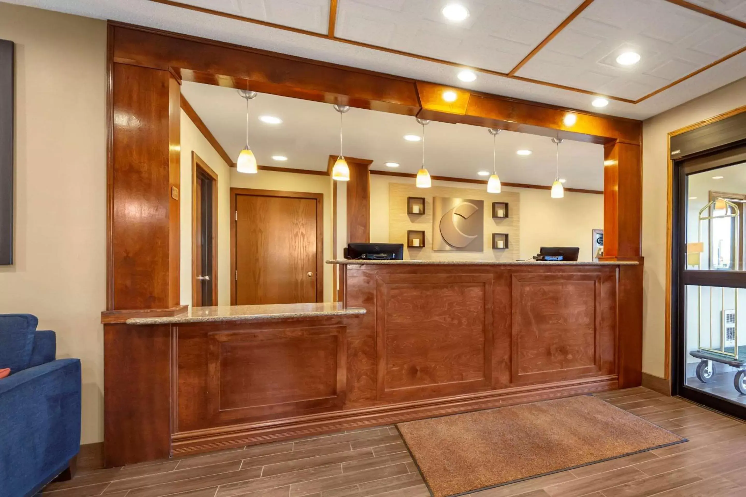 Lobby or reception in Comfort Inn Valentine Lobby or reception in Comfort Inn Valentine