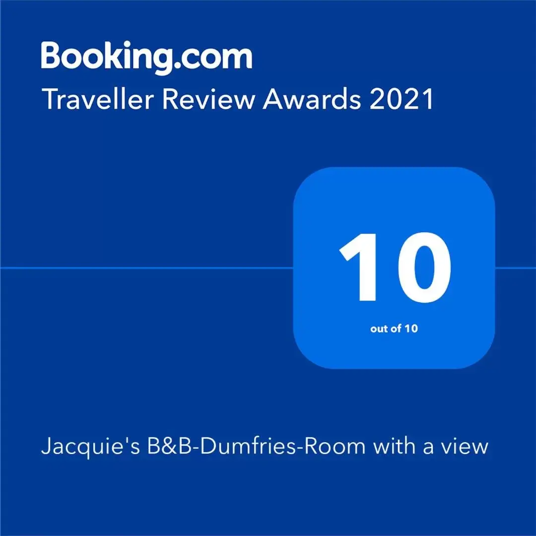 Logo/Certificate/Sign/Award in Jacquie's B&B -Dumfries-Room with a view - hot tub