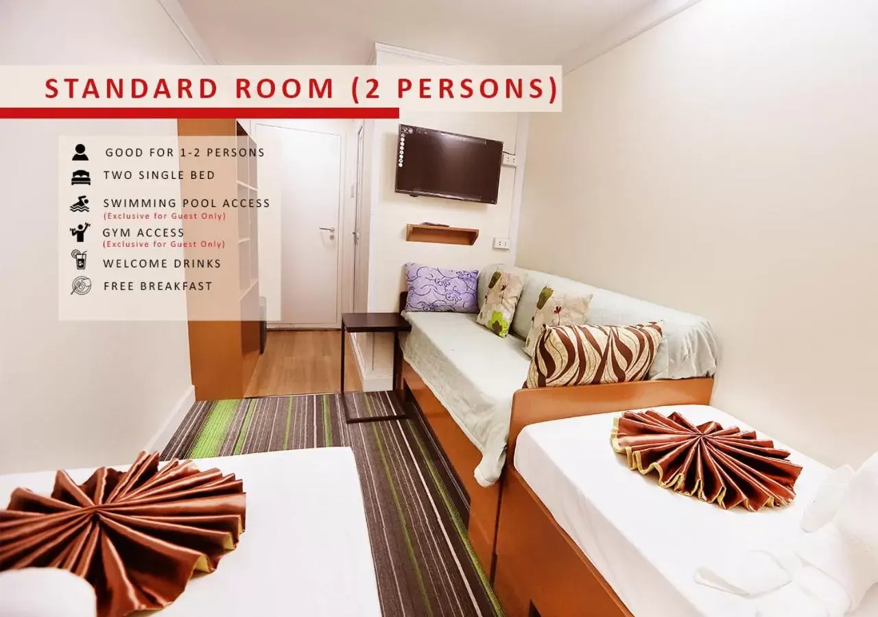 Standard Twin Room in Aerostop Hotel and Restaurant