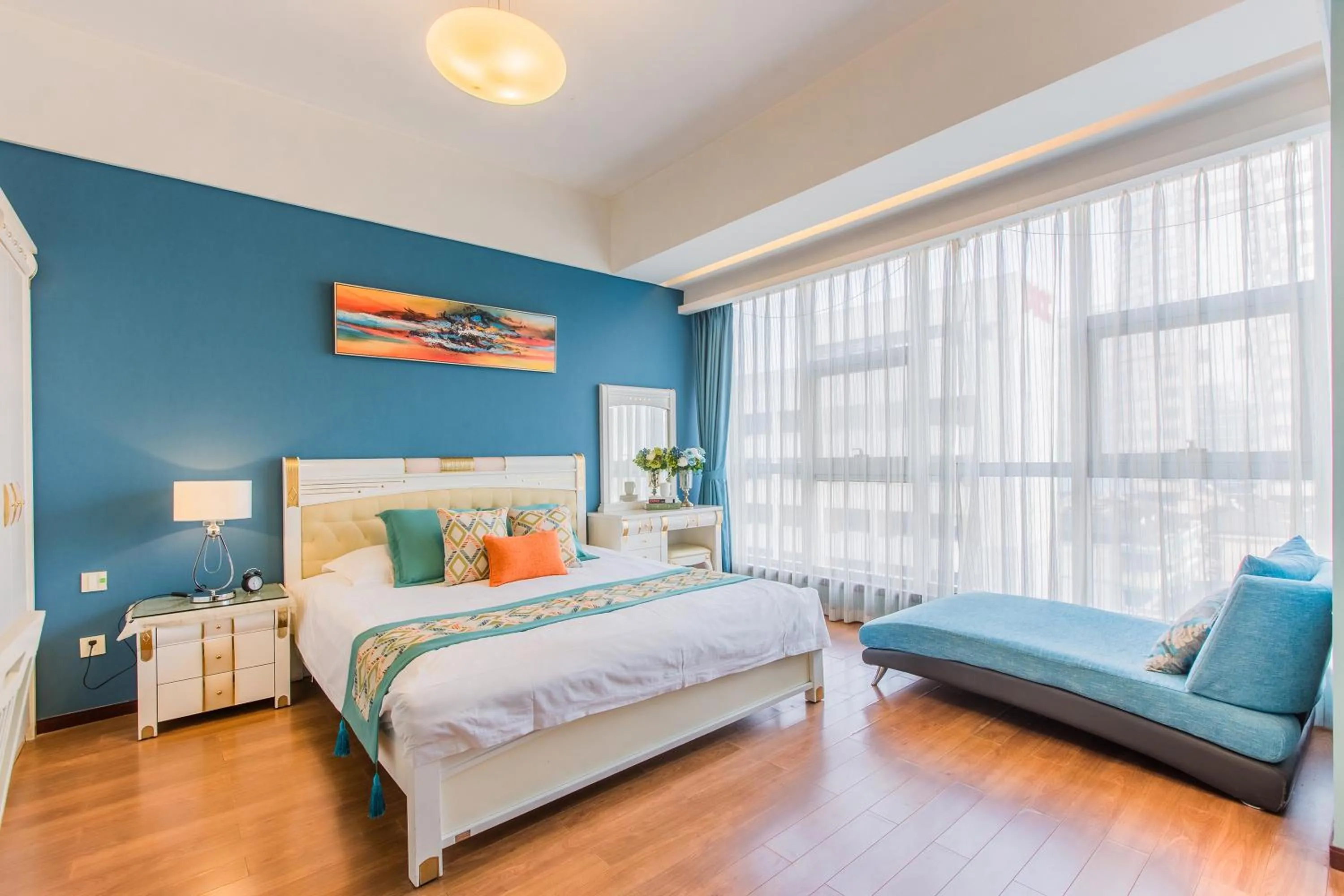 Bed in Westlake 7 Service Apartment