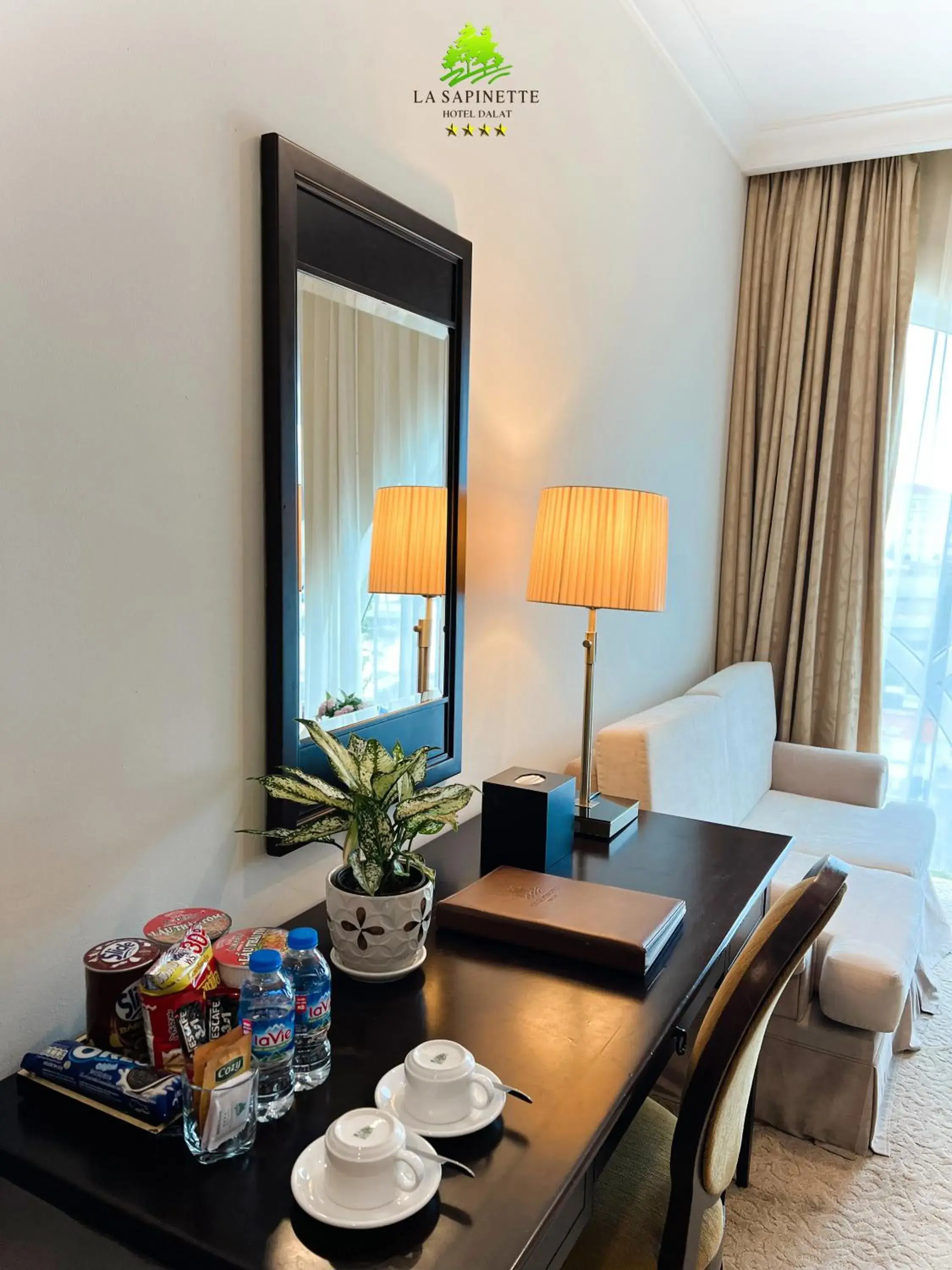 Deluxe Double or Twin Room with City View in La Sapinette Hotel Deluxe Double or Twin Room with City View in La Sapinette Hotel