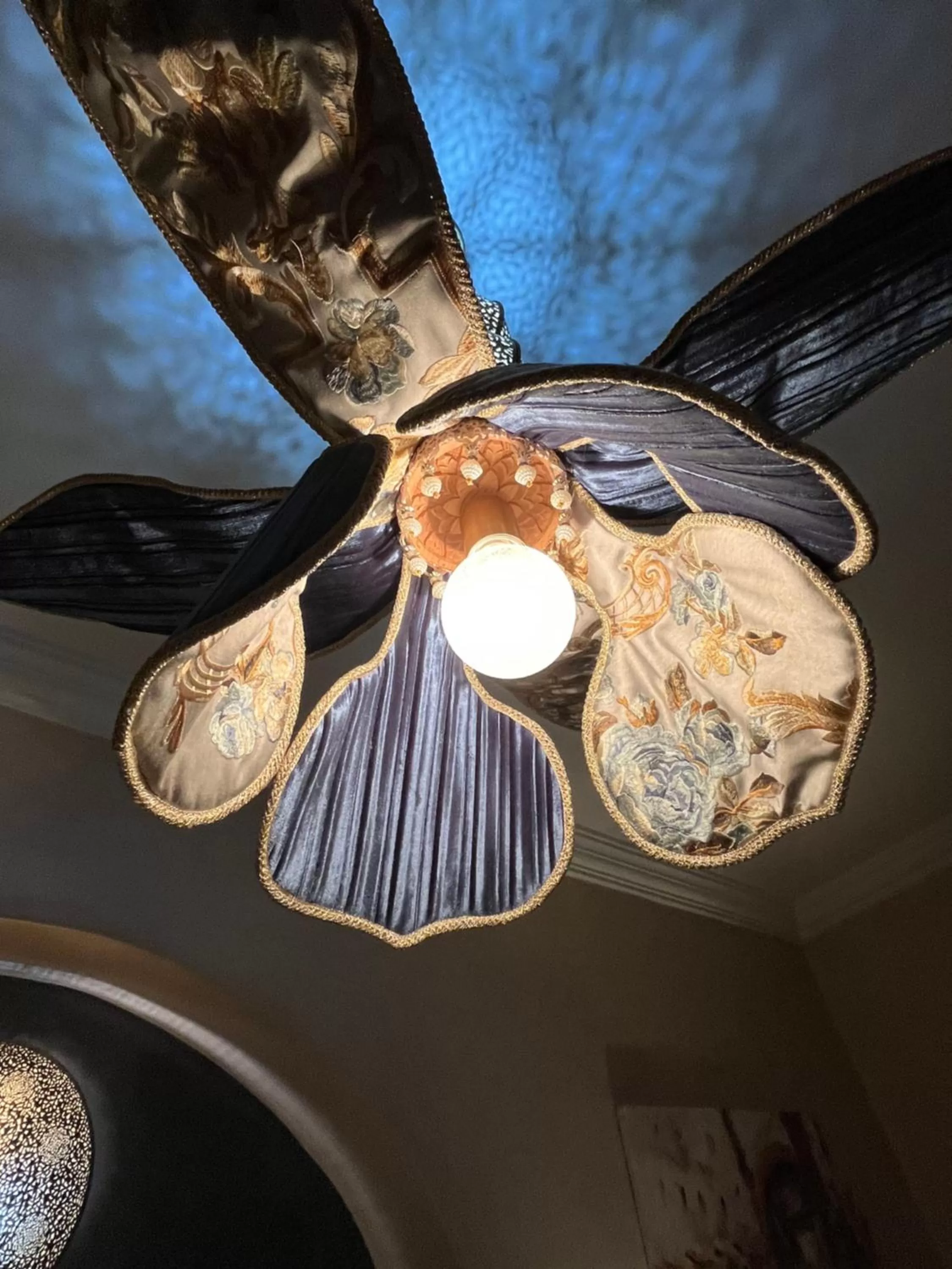 Decorative detail, Food in Riad Al Ibtikar