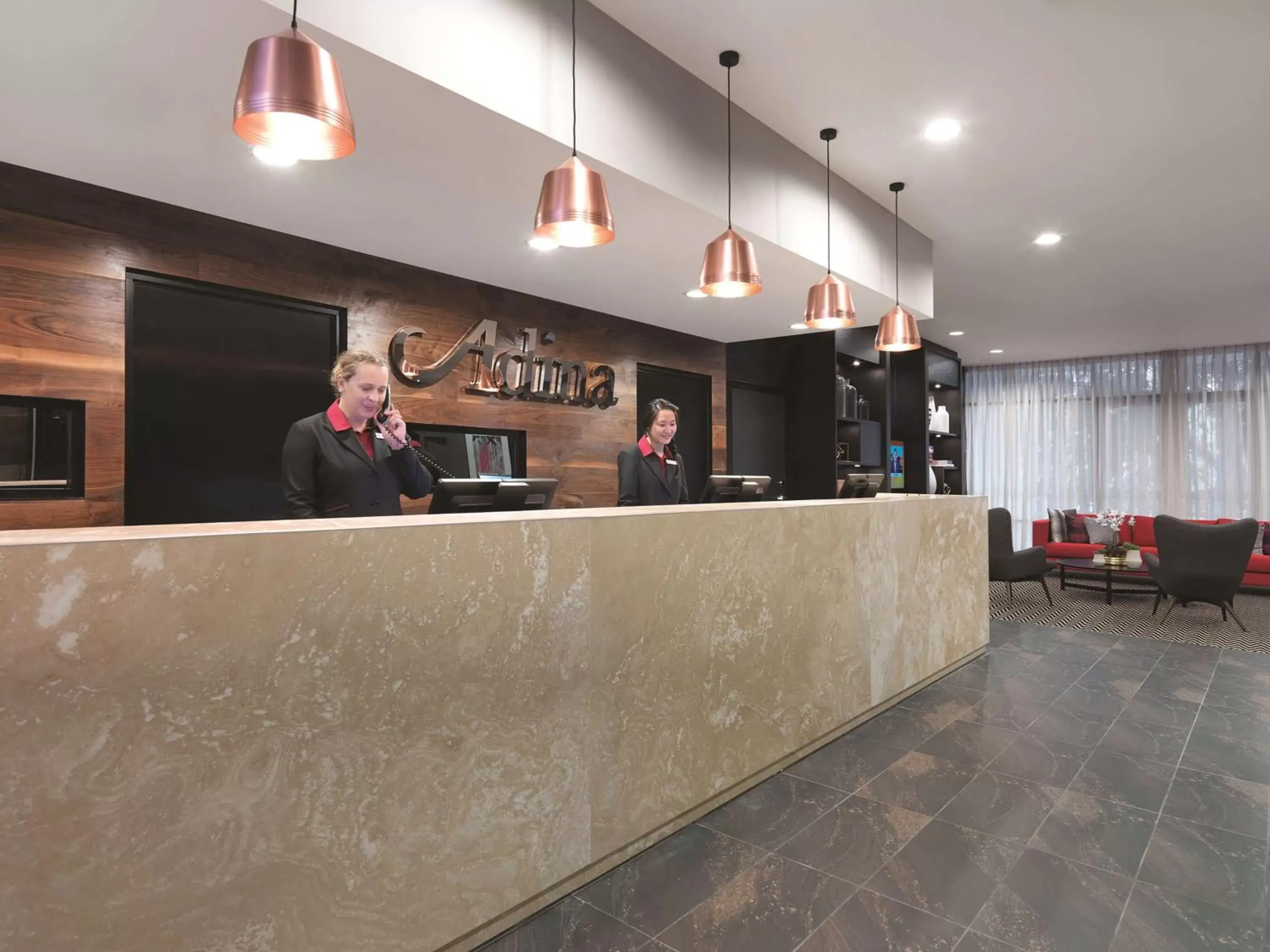 Lobby or reception in Adina Apartment Hotel Sydney Airport