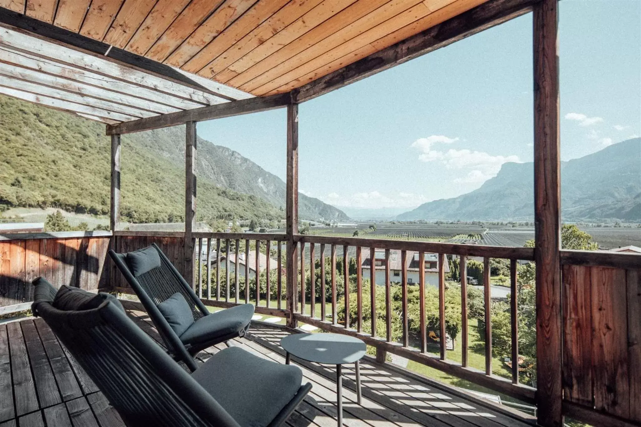 Balcony/Terrace, Mountain View in Das Biorefugium Theiner’s Garten