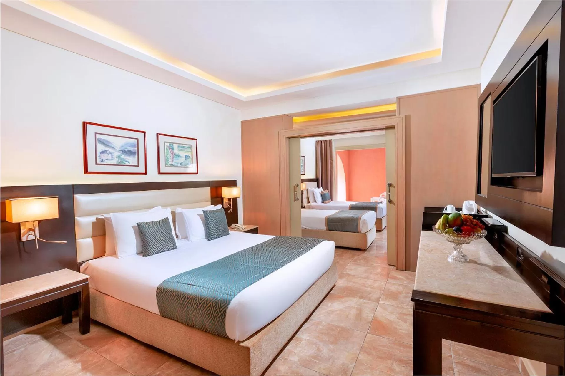 Bedroom, Bed in Pickalbatros Alf Leila Wa Leila Resort - Neverland Hurghada