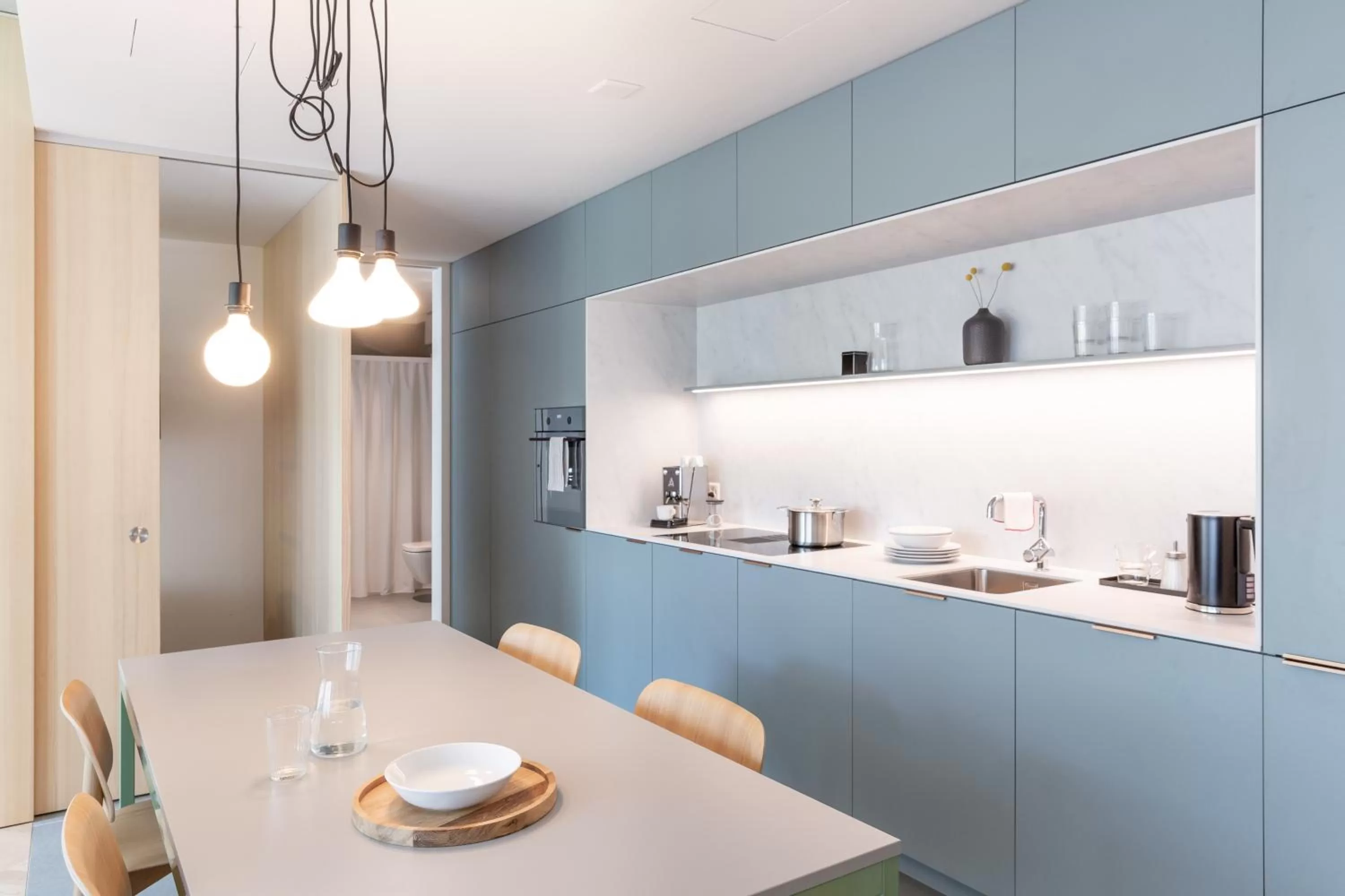 Kitchen or kitchenette in Alpenblick Bern - kind of a hotel