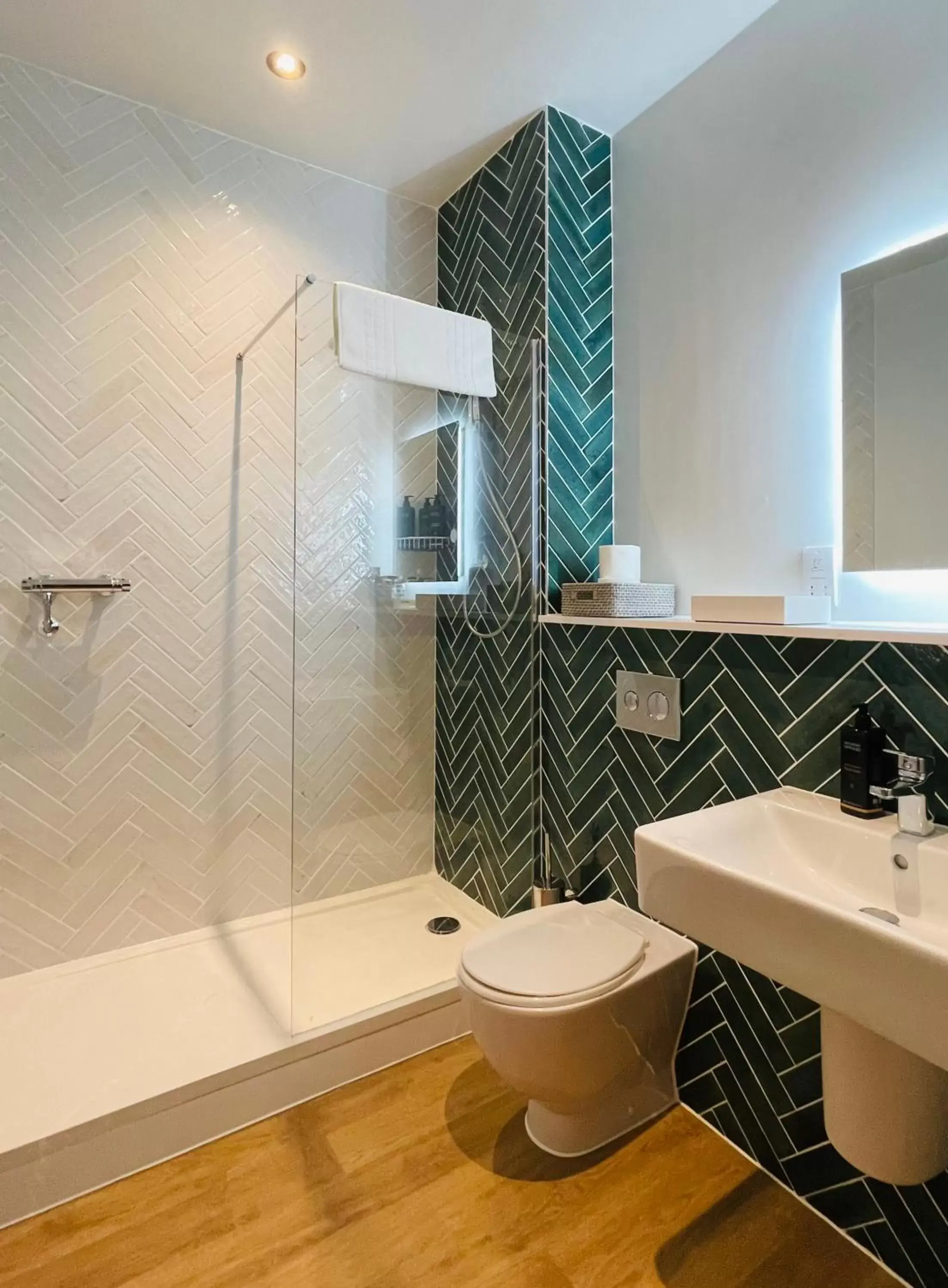 Shower, Bathroom in Rooms at Haslar Marina