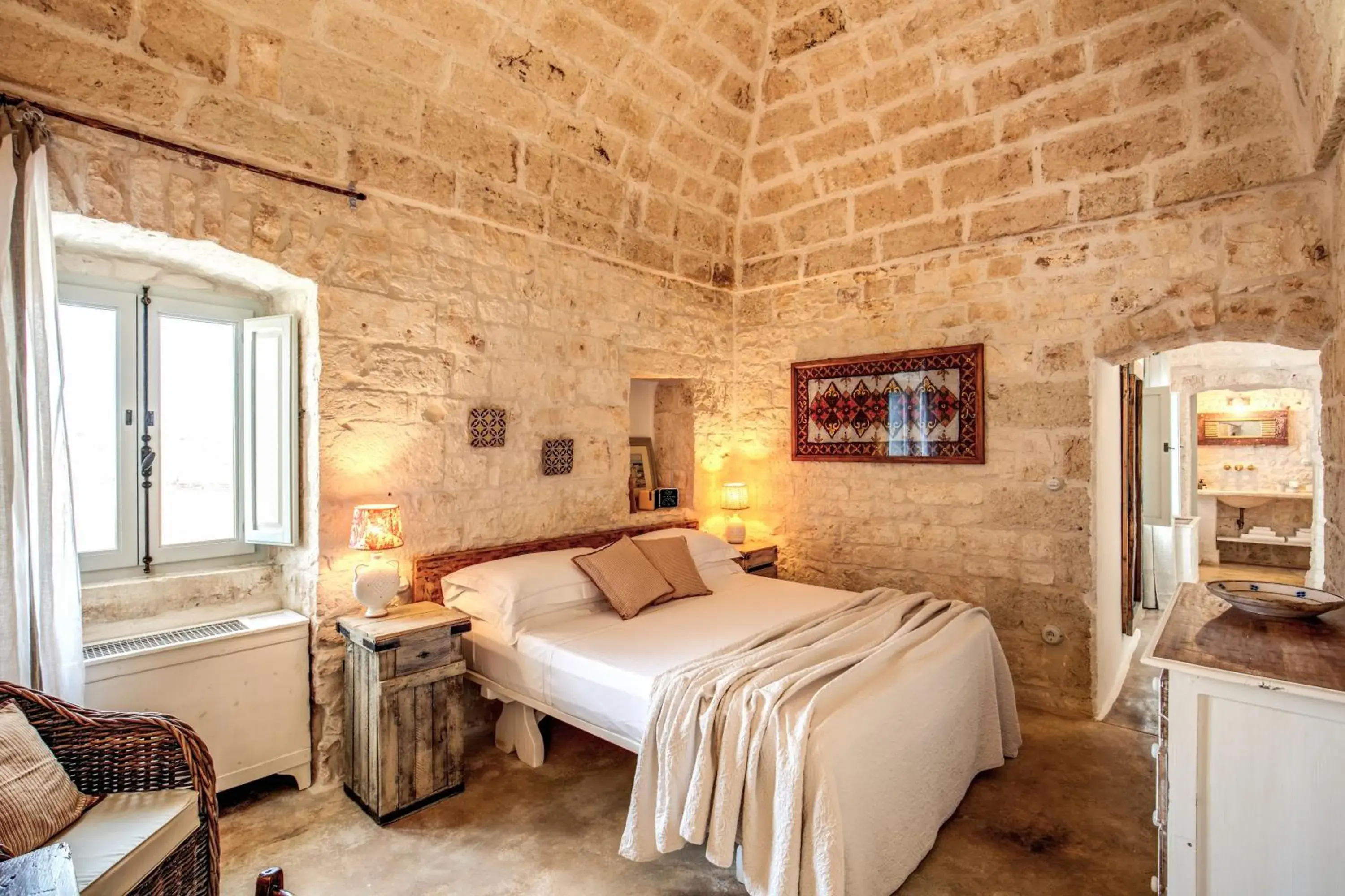 Bed in Masseria Cervarolo