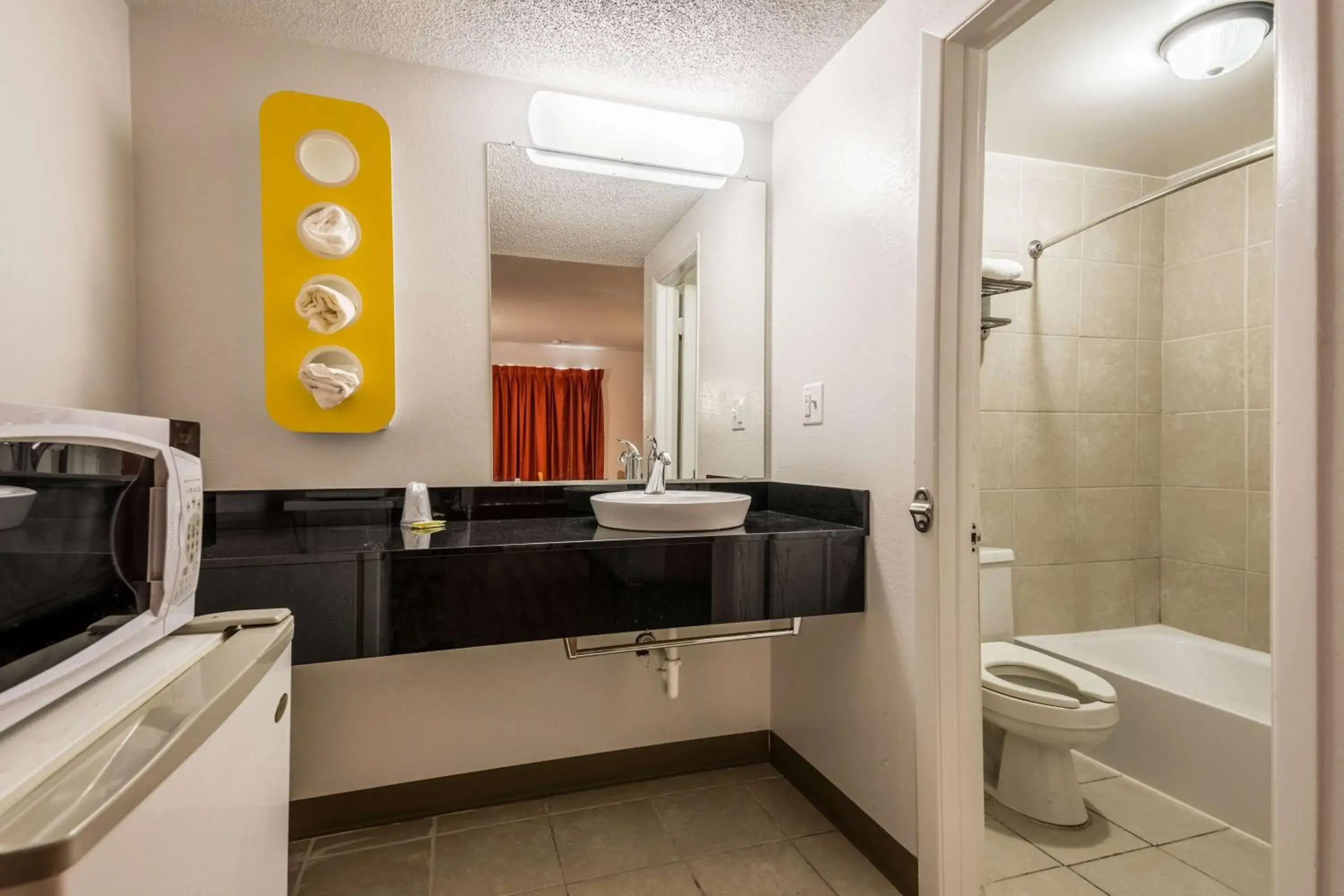 Bathroom in Motel 6-Schenectady, NY