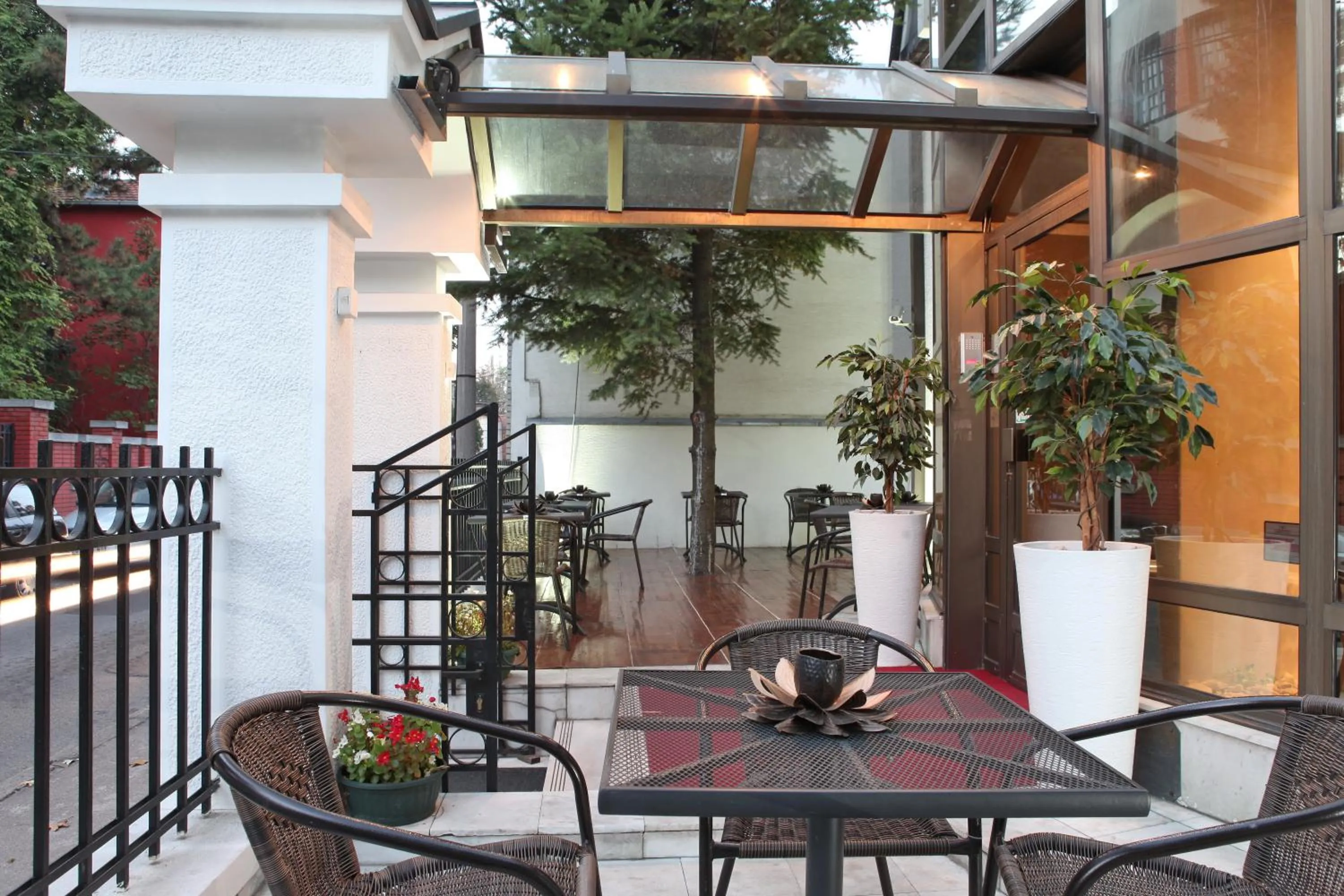 Balcony/Terrace in Garni Hotel Vozarev