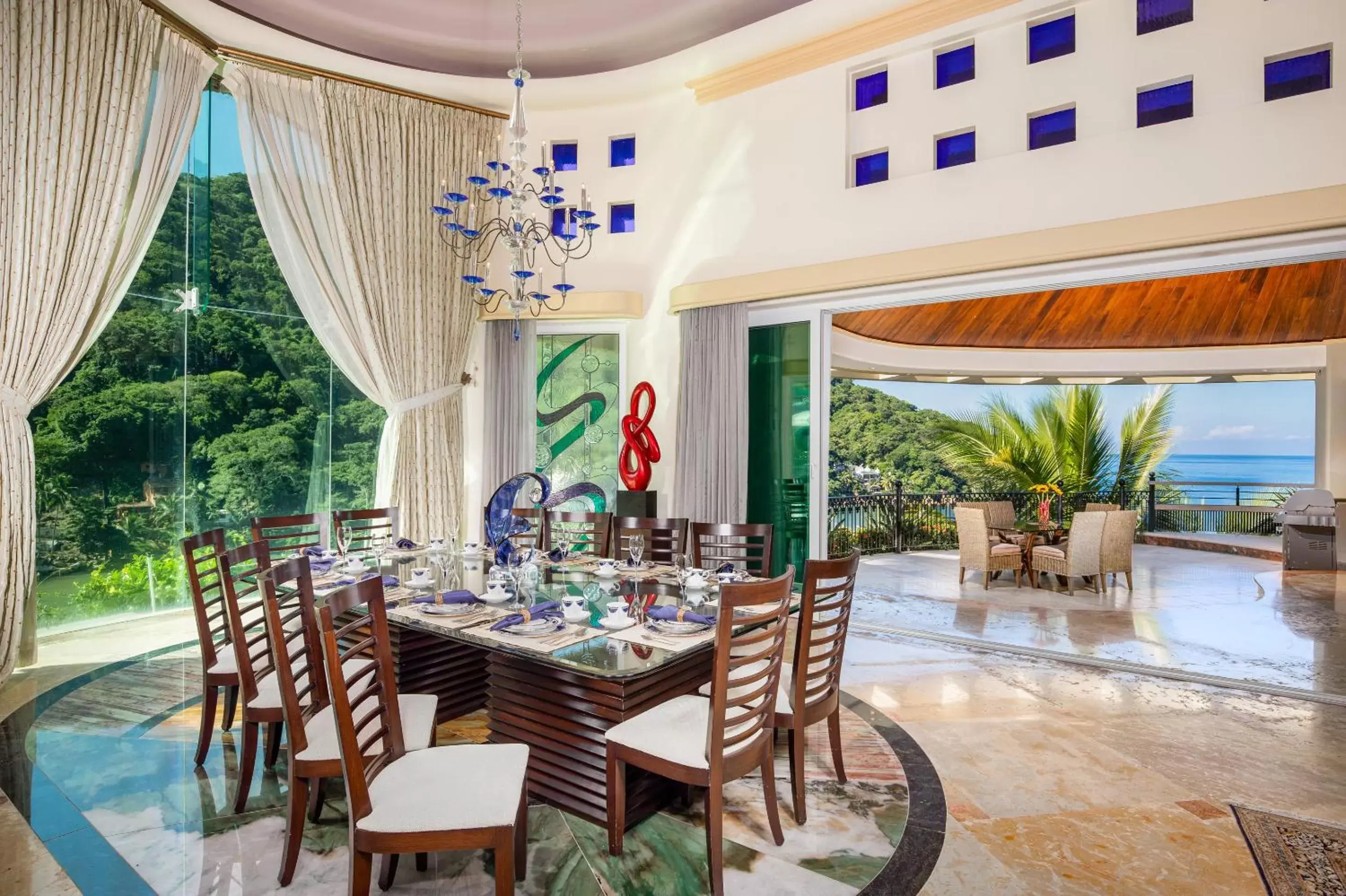 Patio, Restaurant/Places to Eat in South Shore Villa Armonia Luxury Boutique