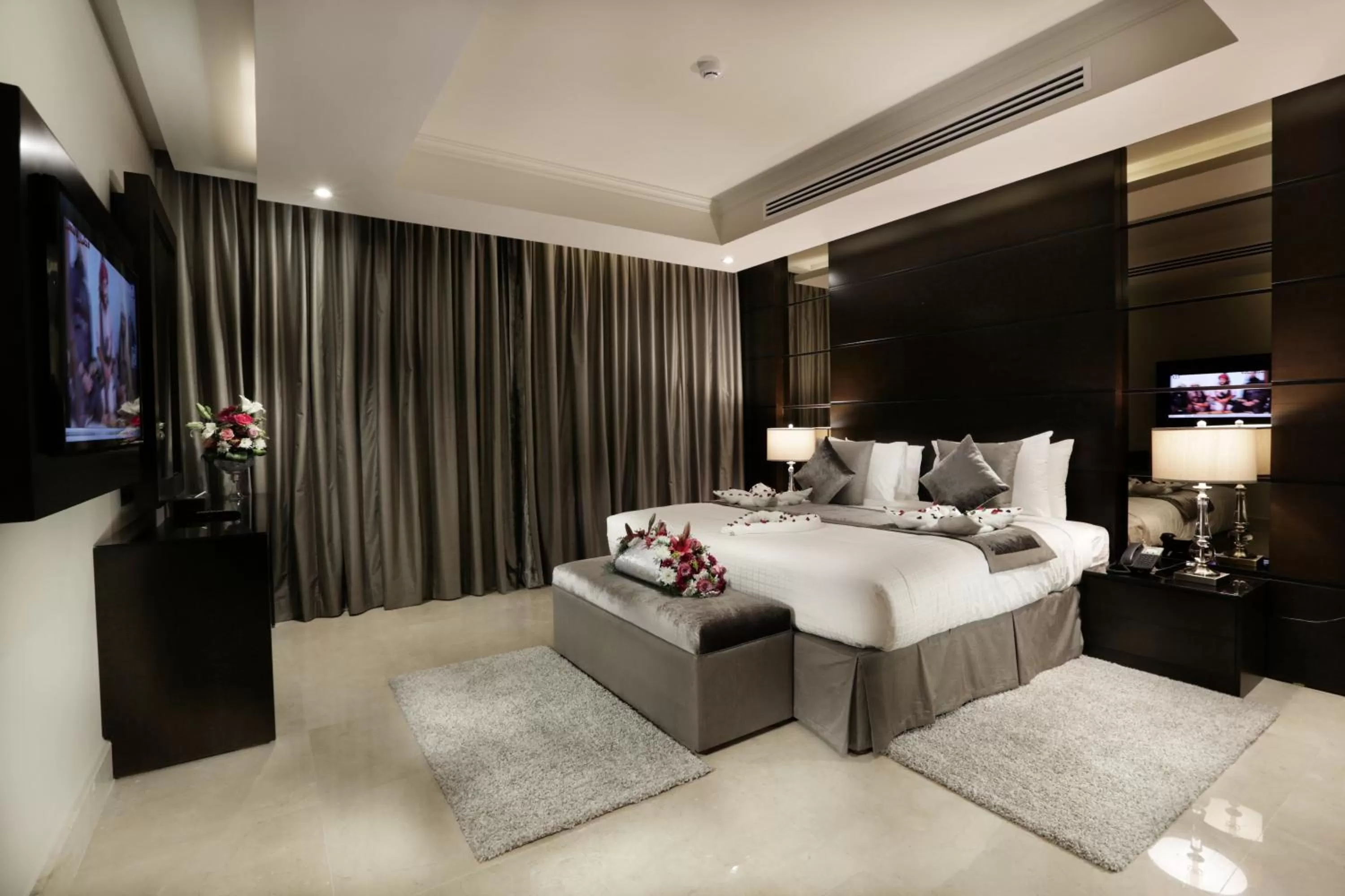 Photo of the whole room, Bed in Aswar Cortoba Serviced Apartments Riyadh